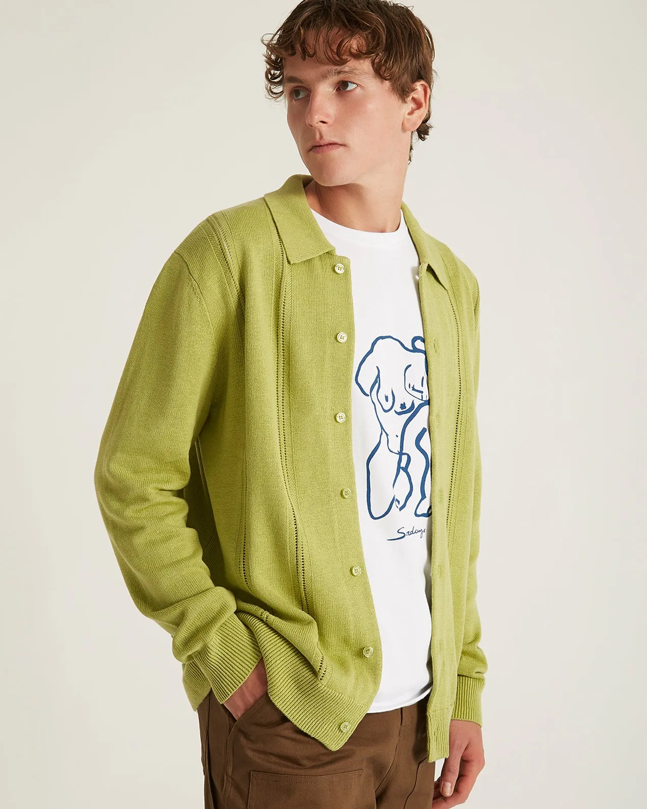 Jahmad Long Sleeve Polo sold by Saturdays New York City product image thumbnail 3