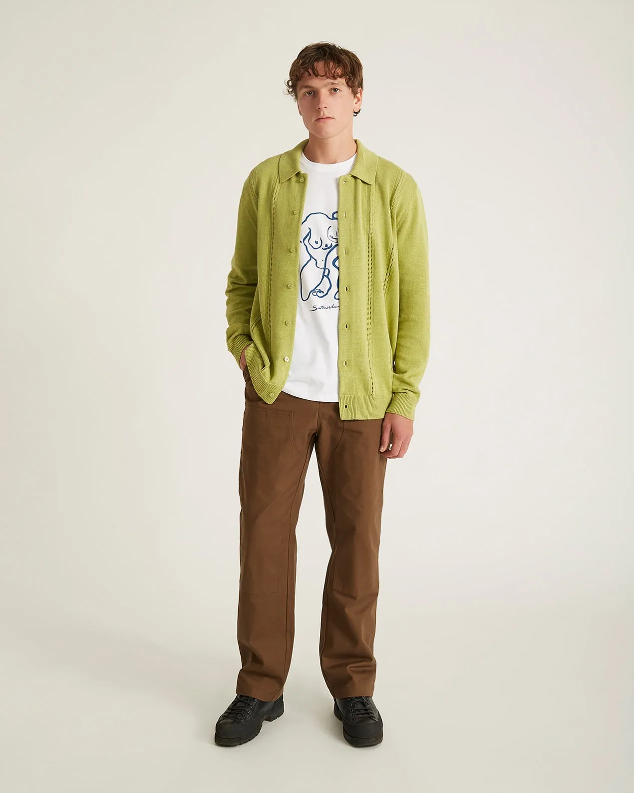 Jahmad Long Sleeve Polo sold by Saturdays New York City product image thumbnail 2