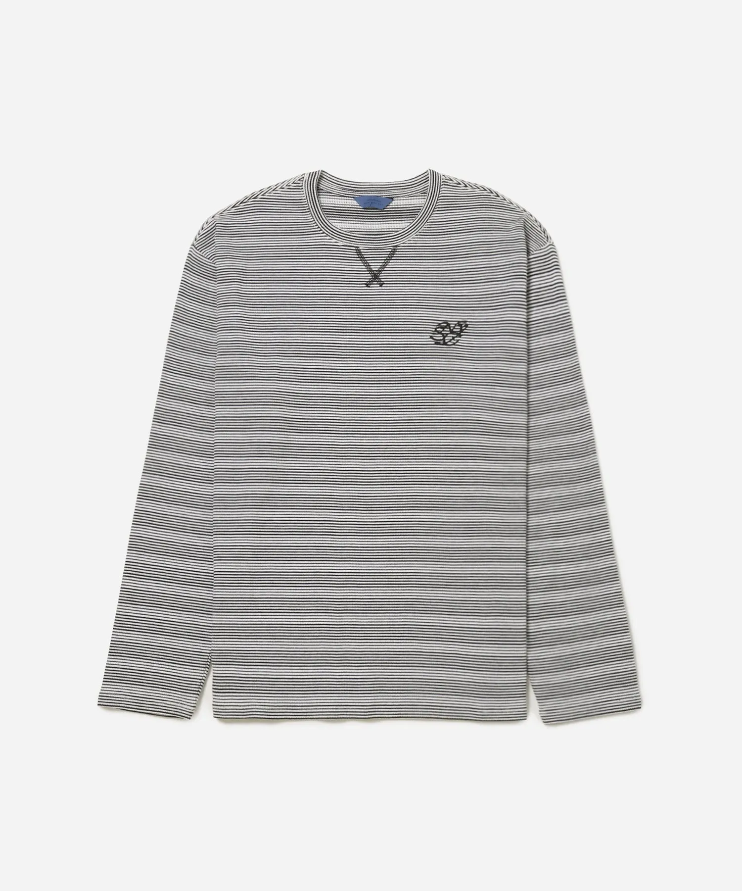 Striped Waffle Relaxed LS Tee sold by Saturdays New York City