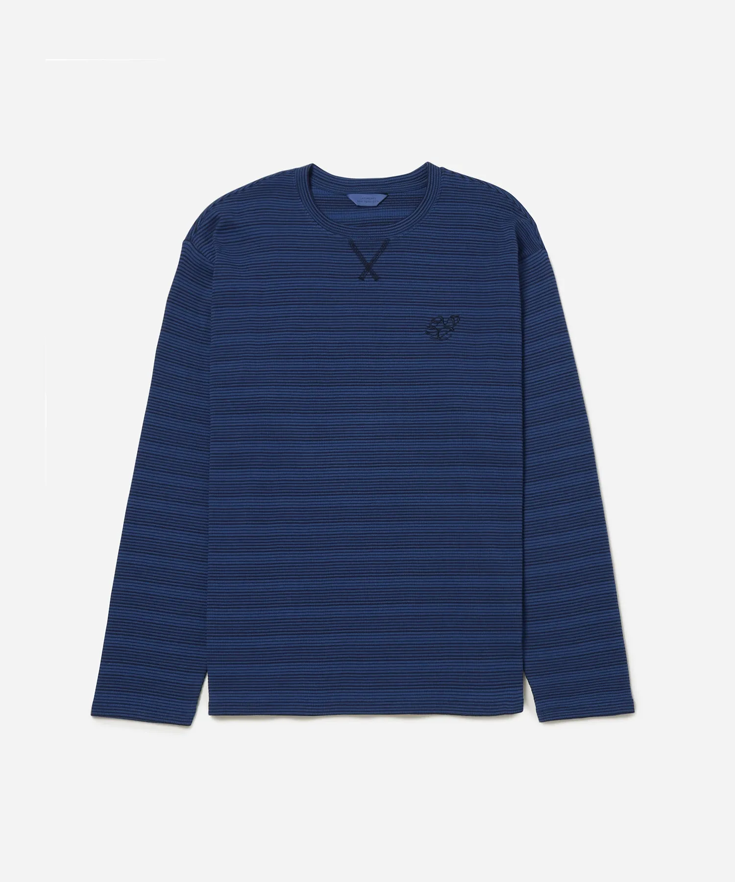 Striped Waffle Relaxed LS Tee sold by Saturdays New York City