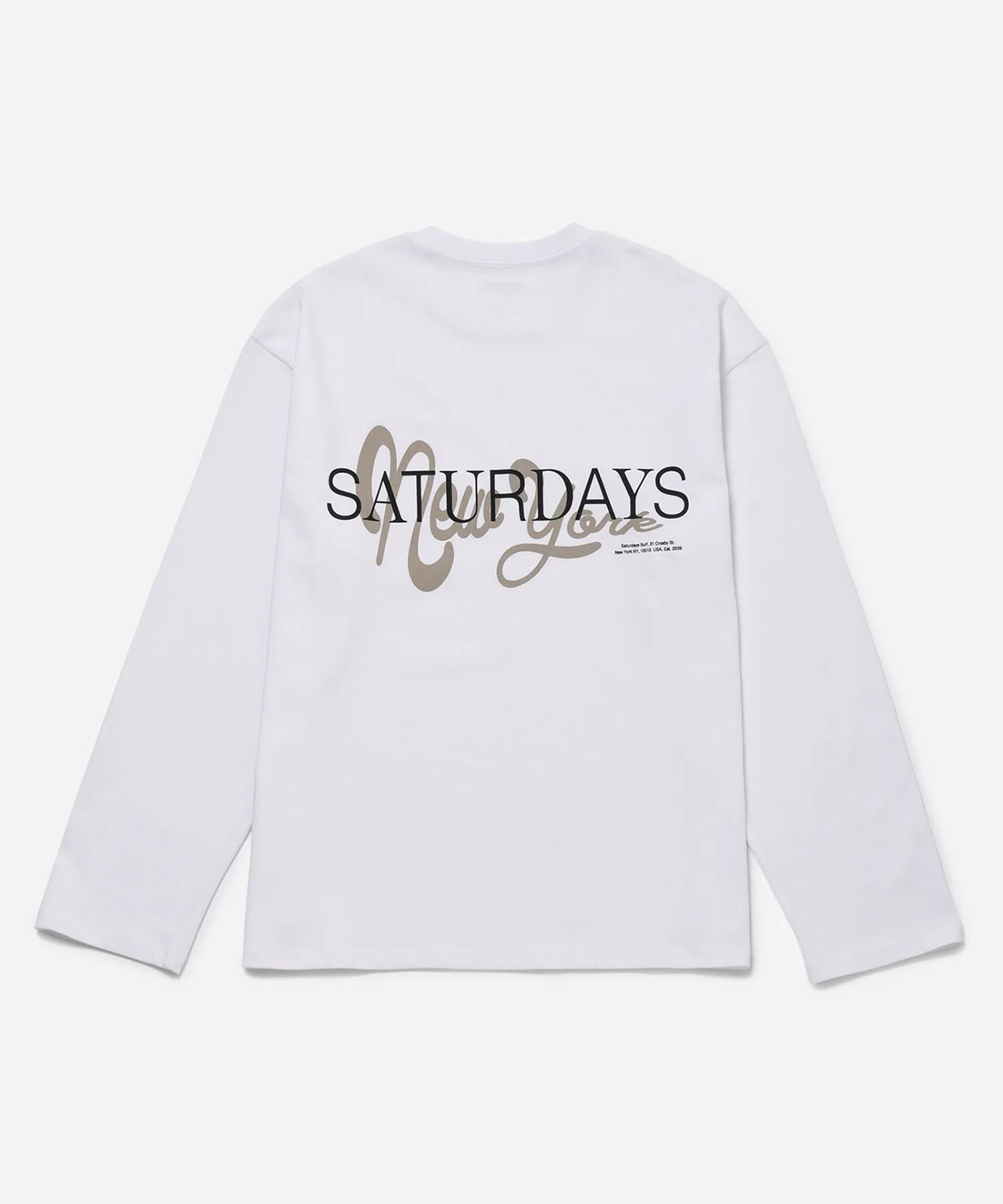 New York Brushed Relaxed Fit LS Tee sold by Saturdays New York City