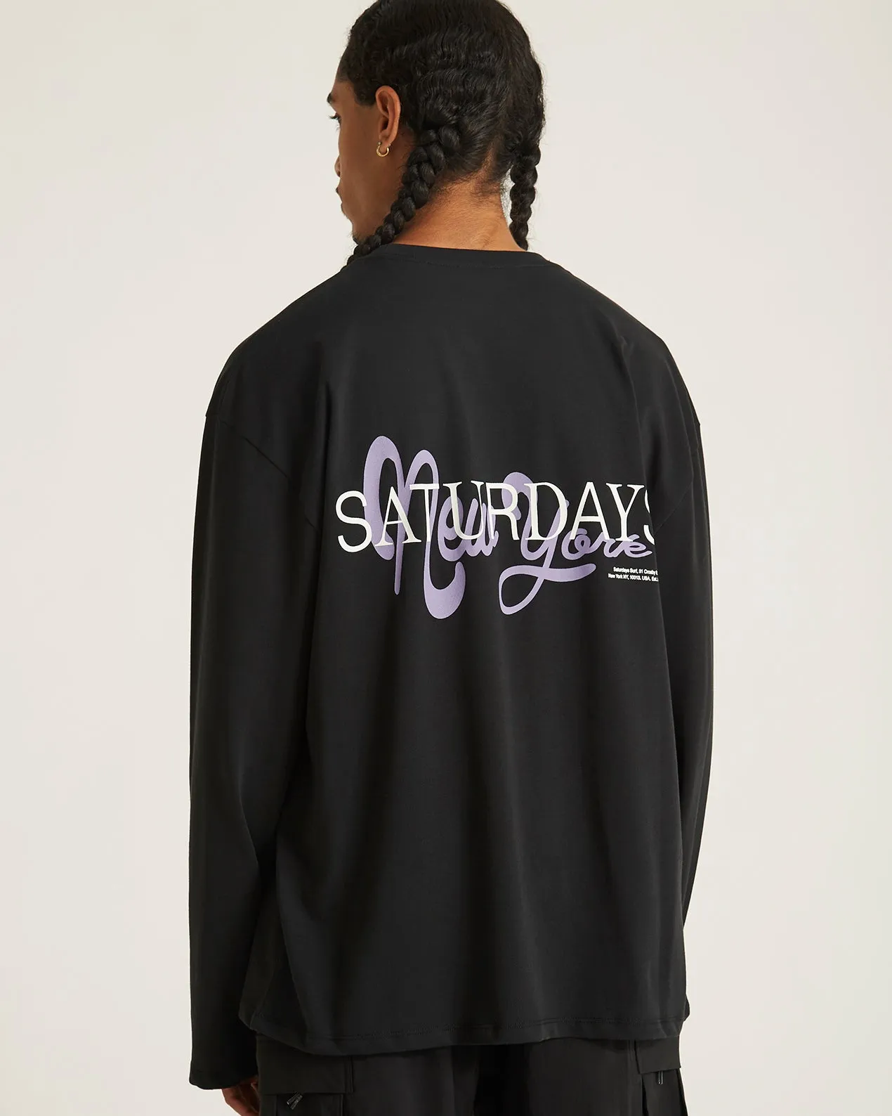 New York Brushed Relaxed Fit LS Tee sold by Saturdays New York City product image thumbnail 4