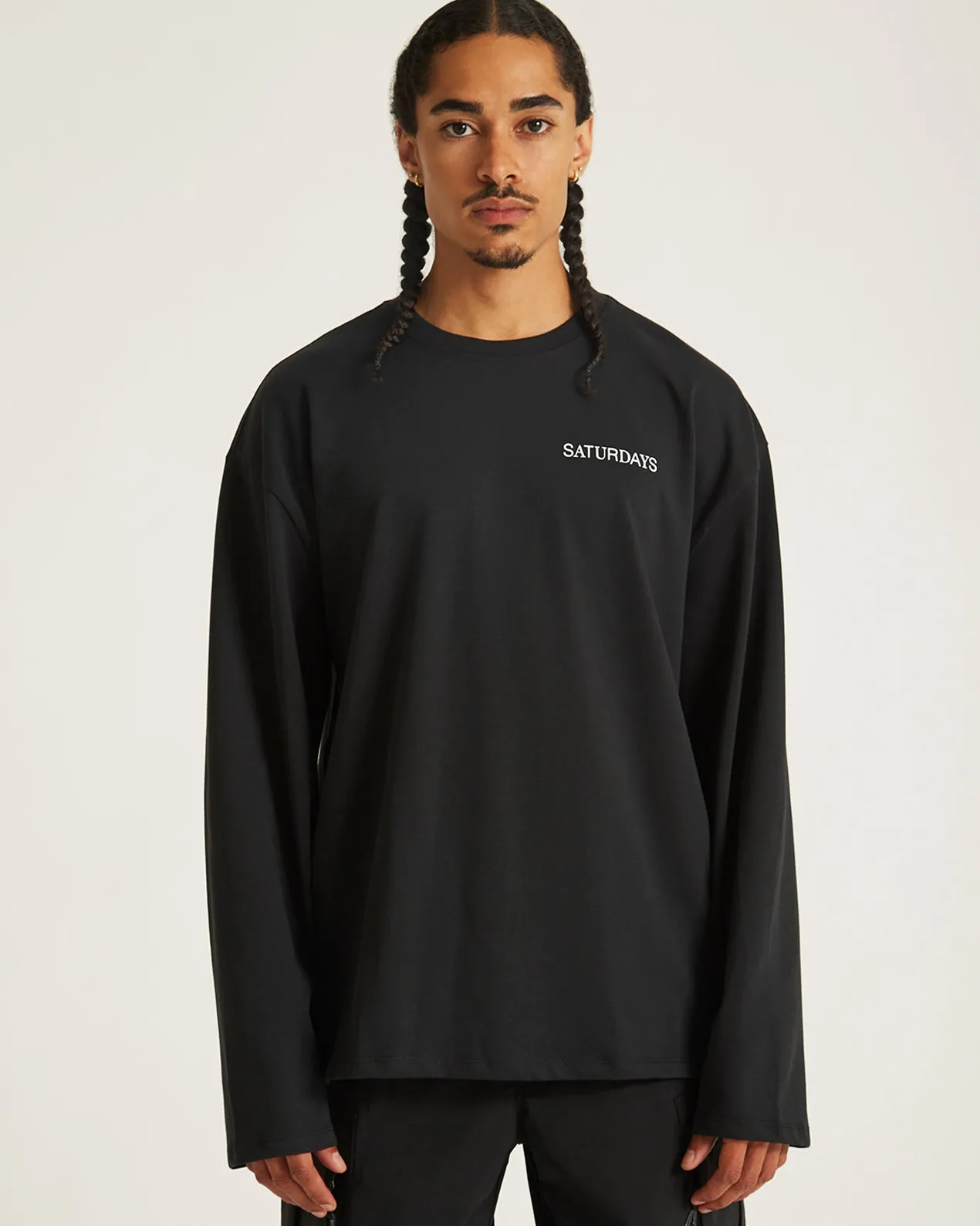 New York Brushed Relaxed Fit LS Tee sold by Saturdays New York City product image thumbnail 3