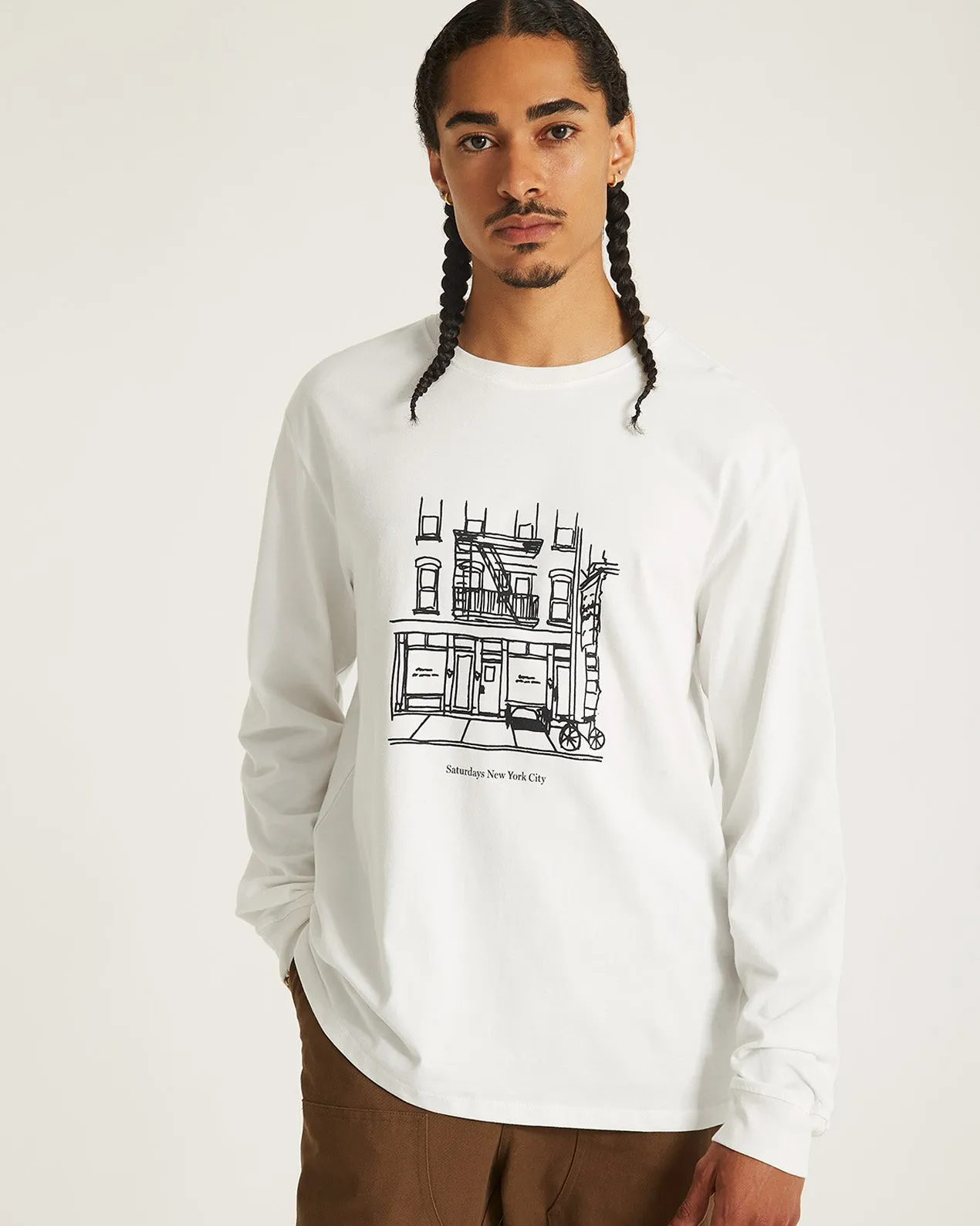 Cafe Standard LS Tee sold by Saturdays New York City product image thumbnail 3