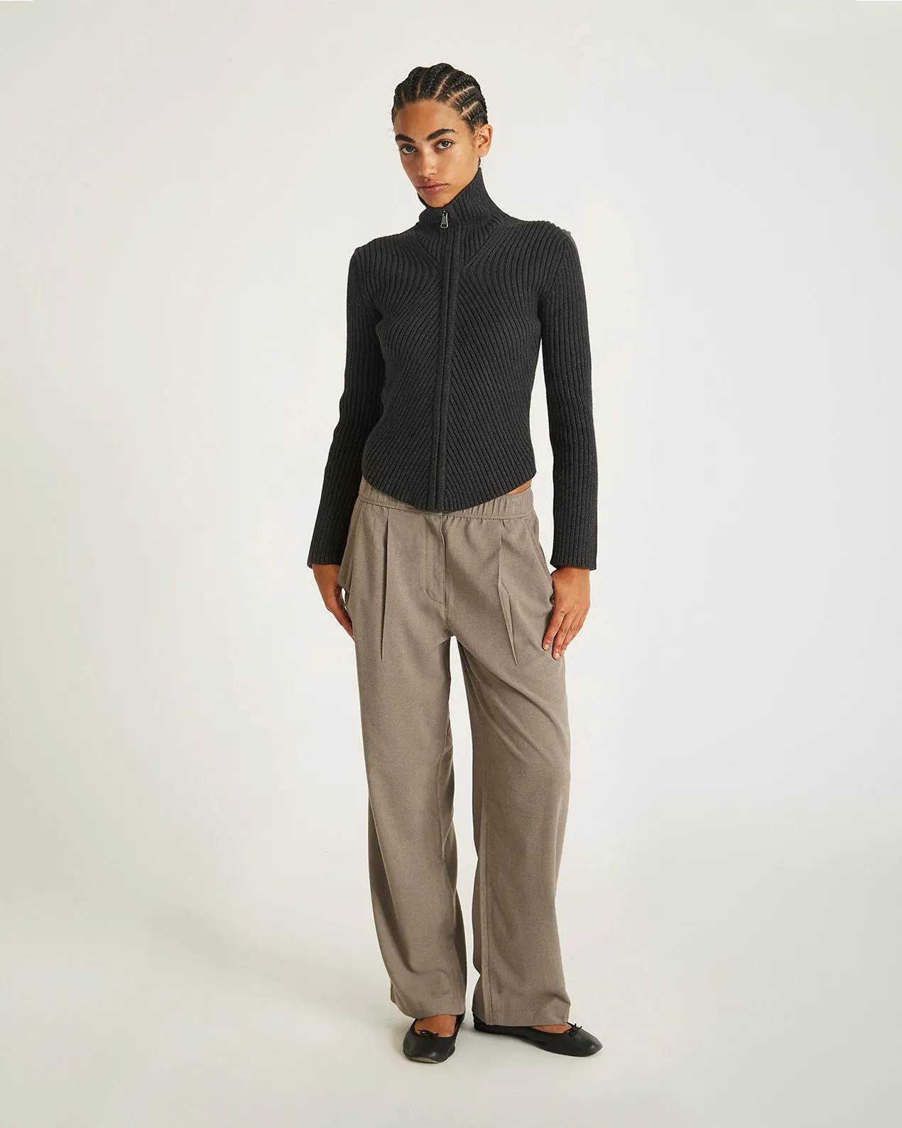 Leah Cashmere Zip Sweater sold by Saturdays New York City product image thumbnail 2