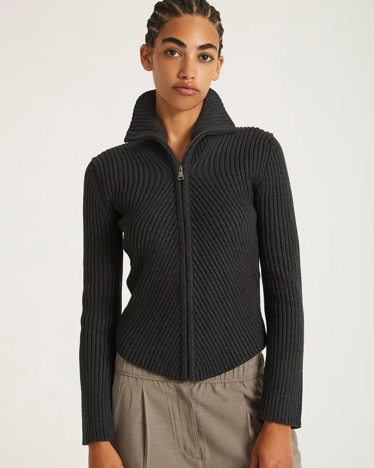 Leah Cashmere Zip Sweater sold by Saturdays New York City product image thumbnail 3