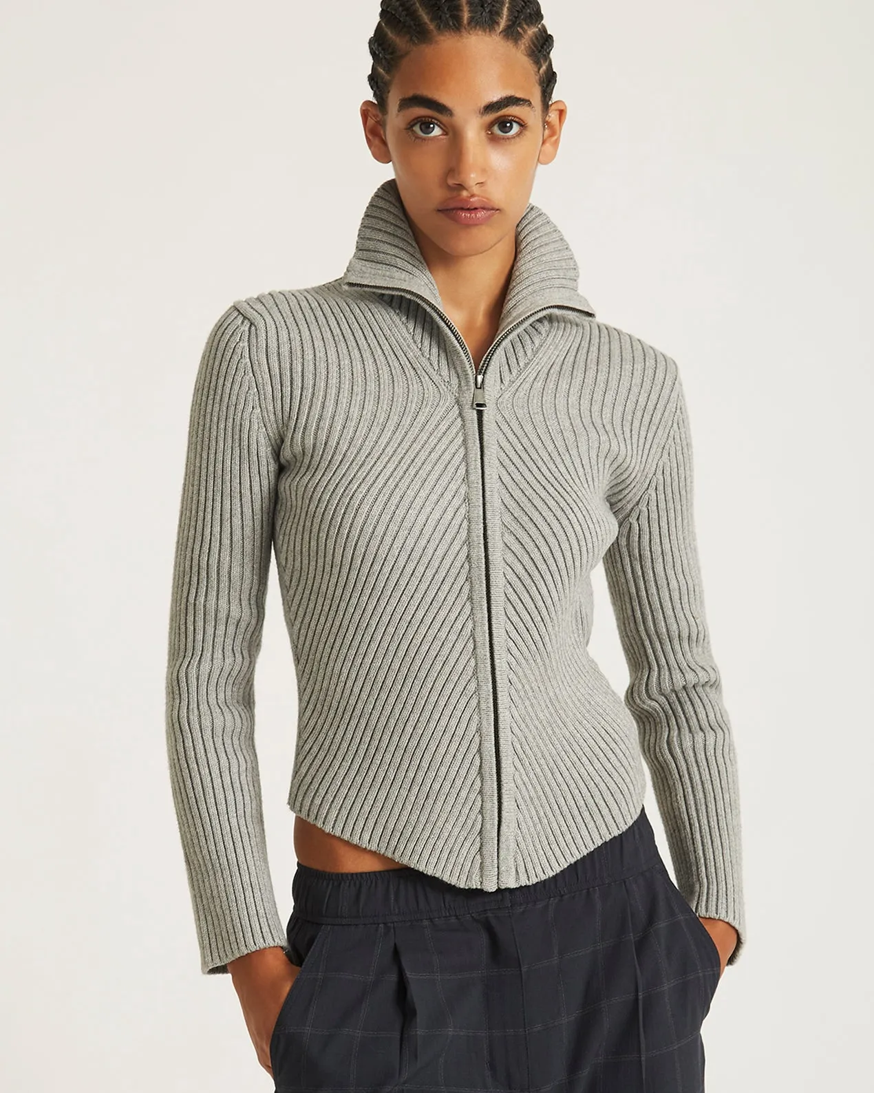 Leah Cashmere Zip Sweater sold by Saturdays New York City product image thumbnail 3