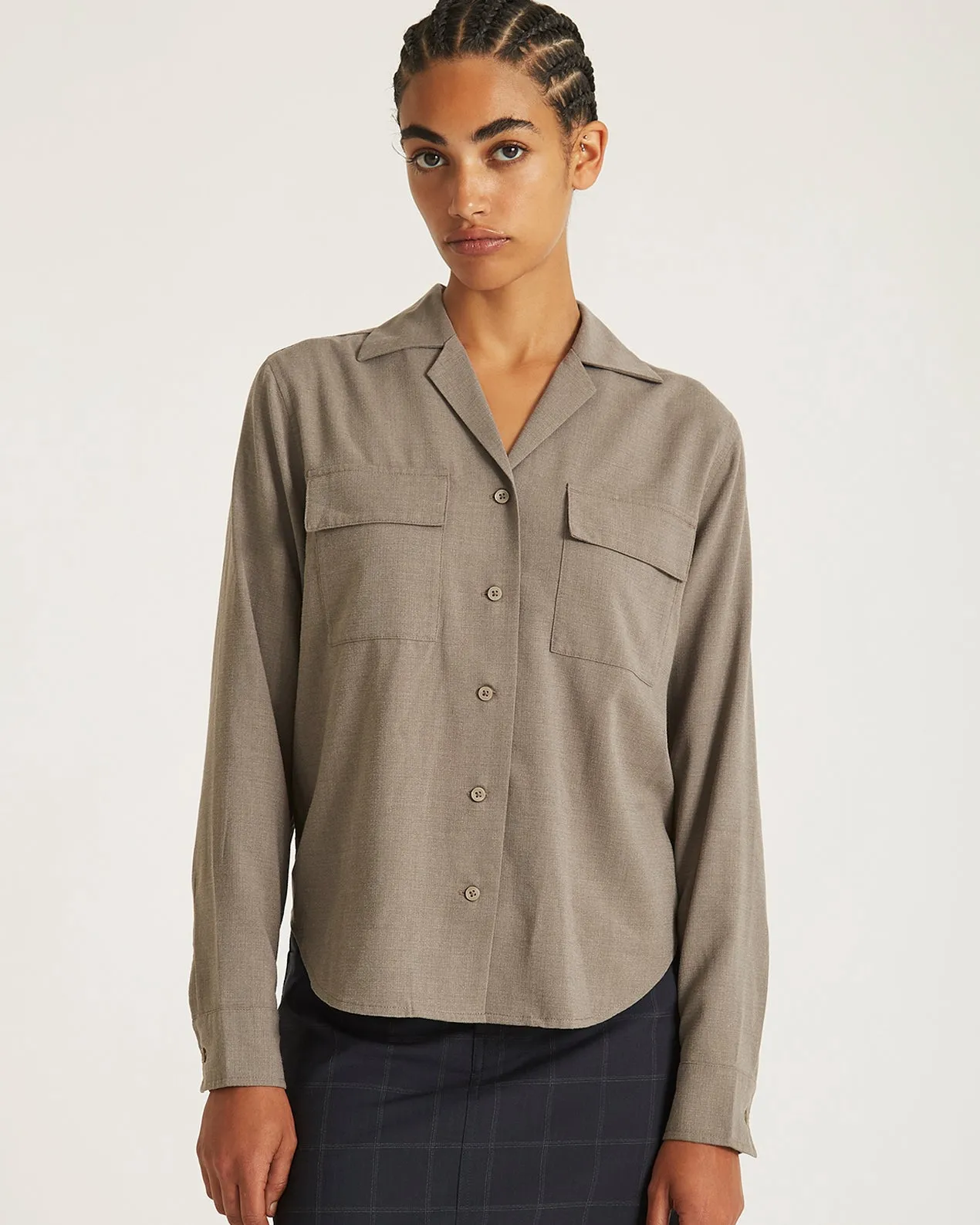 Lomedico Gabardine LS Shirt sold by Saturdays New York City product image thumbnail 3