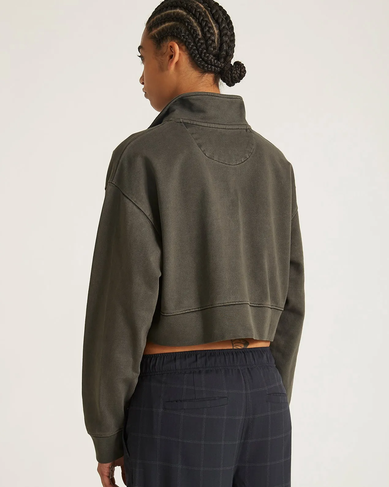 Eldridge Fundamental Cropped Quarter Zip sold by Saturdays New York City product image thumbnail 4