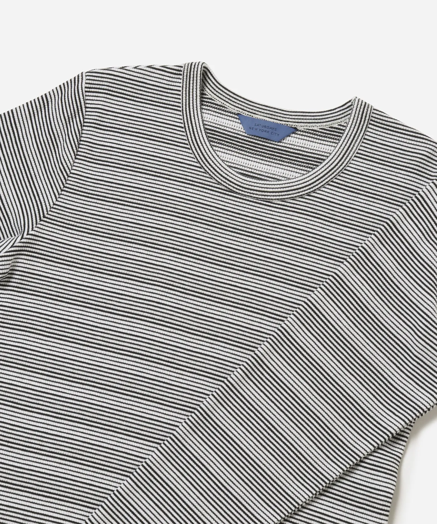 Striped Waffle LS Tee sold by Saturdays New York City product image thumbnail 5