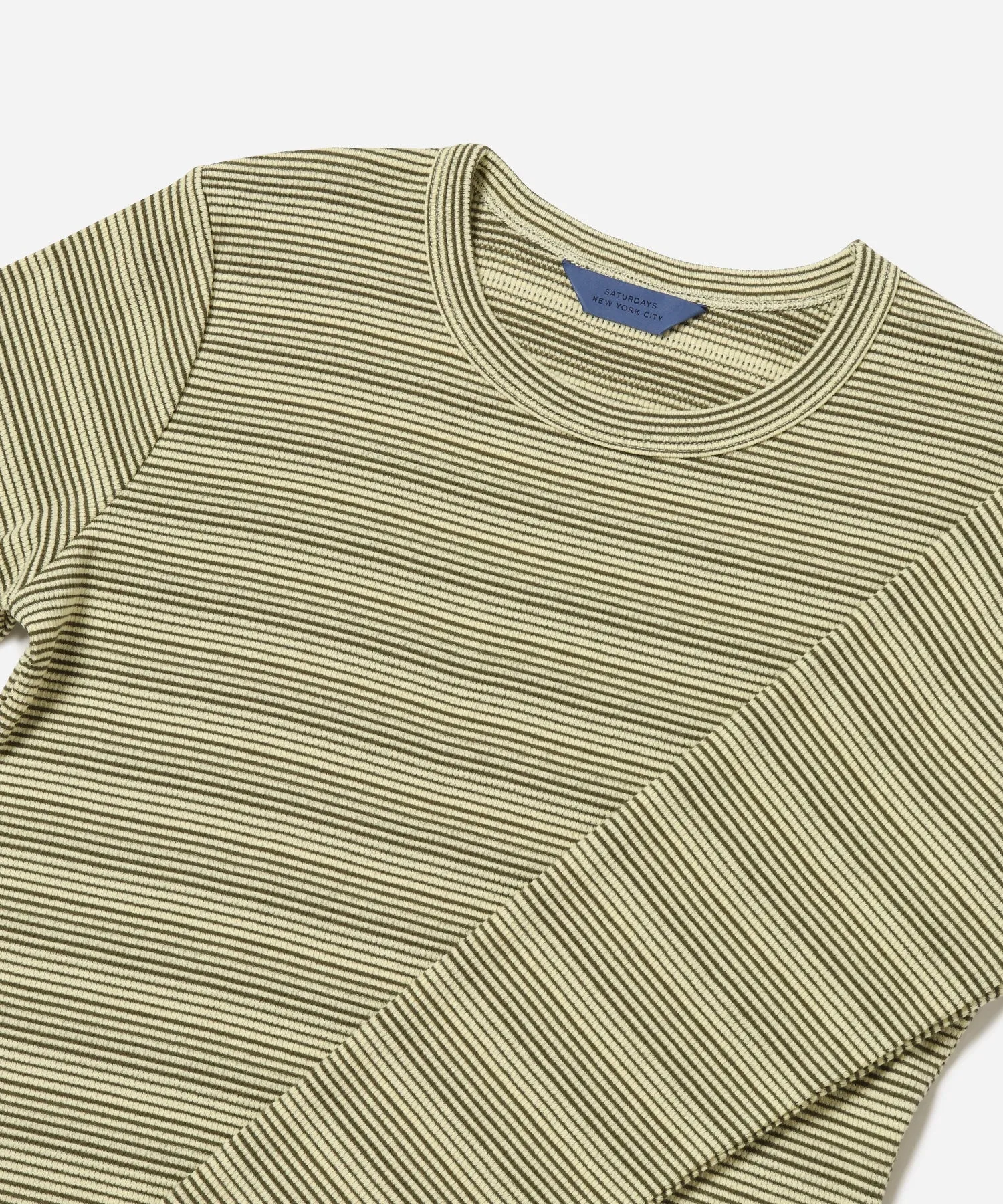 Striped Waffle LS Tee sold by Saturdays New York City product image thumbnail 5