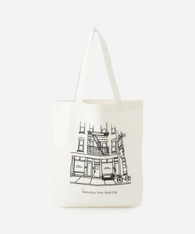 Cafe Sketch Canvas Tote sold by Saturdays New York City