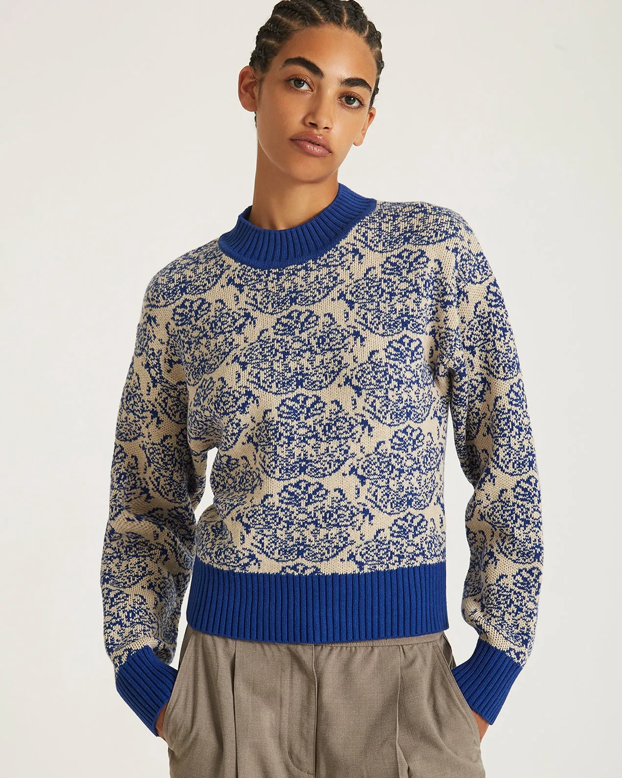 Varick Tapestry Mockneck Sweater sold by Saturdays New York City product image thumbnail 3