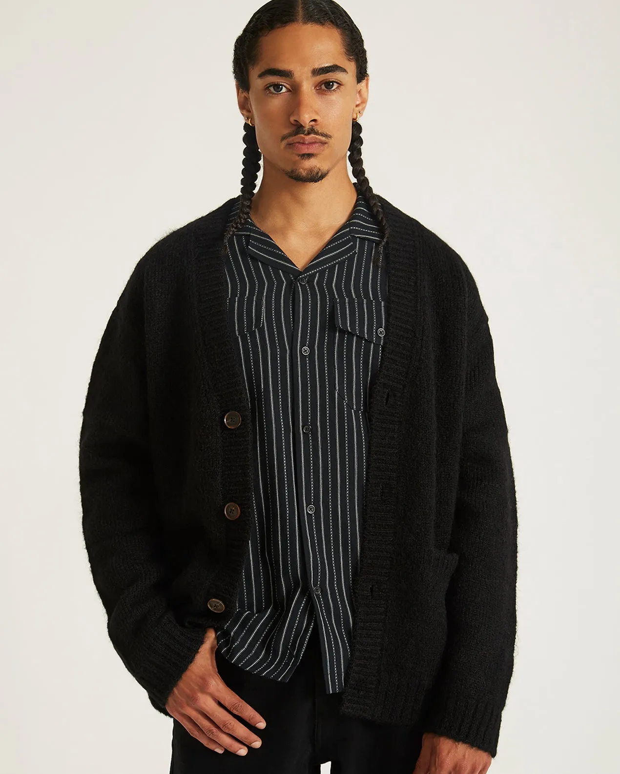 Michael Shaggy Wool Cardigan sold by Saturdays New York City product image thumbnail 3