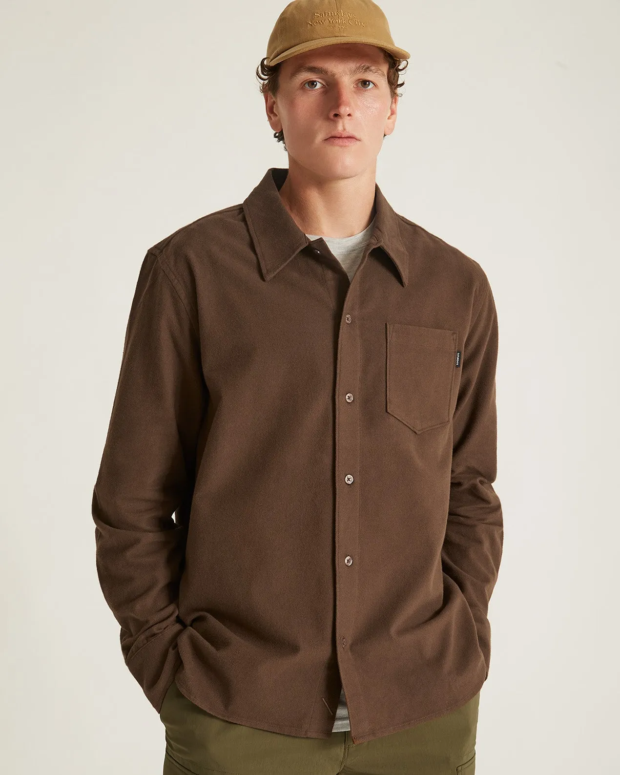 Broome Flannel Long Sleeve Shirt sold by Saturdays New York City product image thumbnail 3