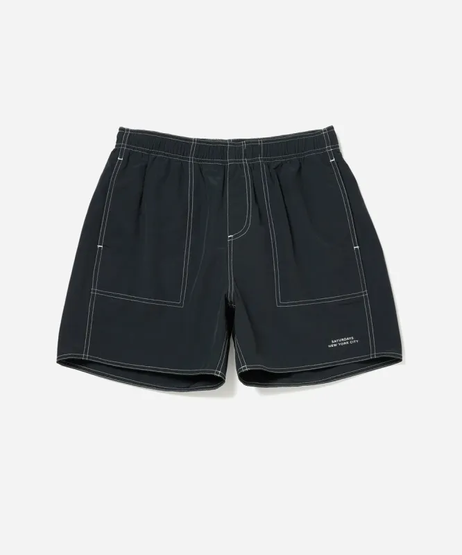 Talley Contrast Stitch Swim Shorts sold by Saturdays New York City