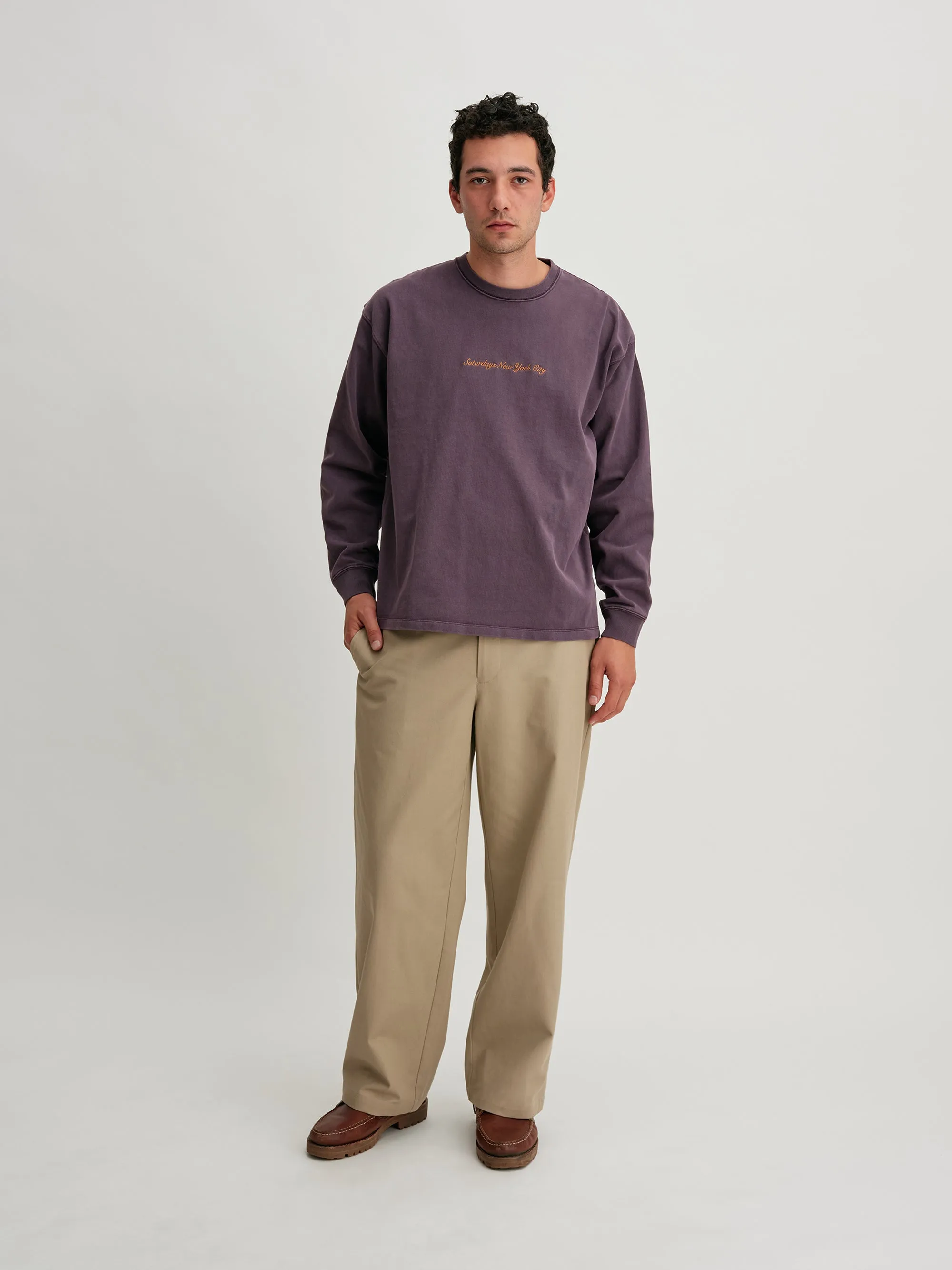 Heavy Weight Pigment LS Tee sold by Saturdays New York City product image thumbnail 2