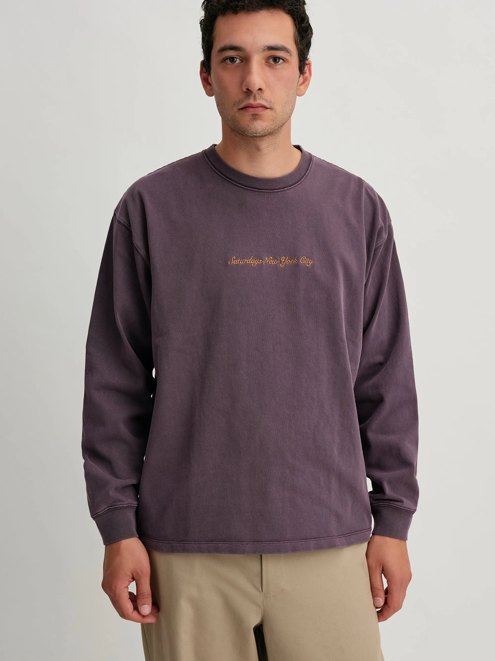 Heavy Weight Pigment LS Tee sold by Saturdays New York City product image thumbnail 3