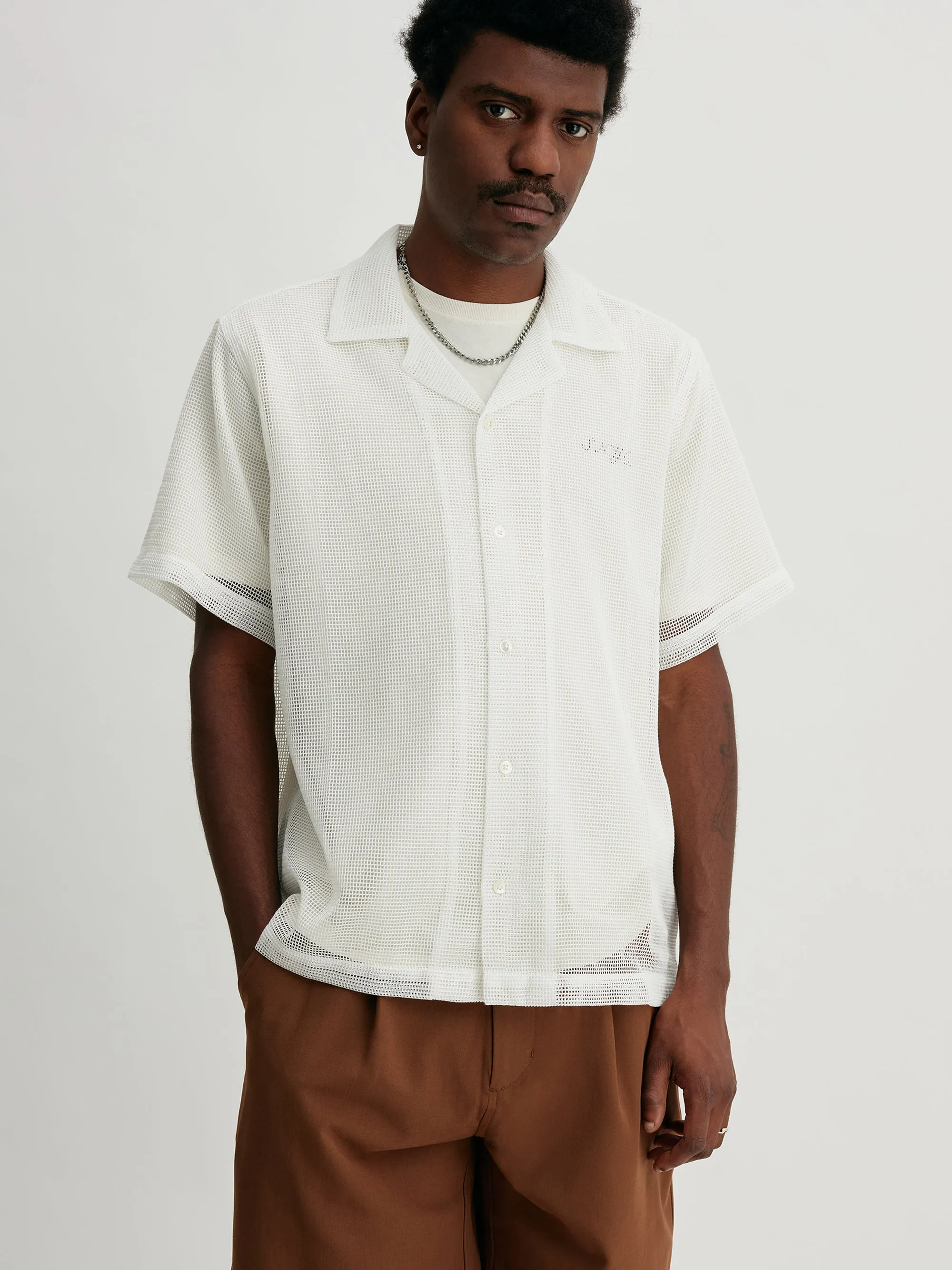 Canty Mesh Short Sleeve Shirt sold by Saturdays New York City product image thumbnail 3