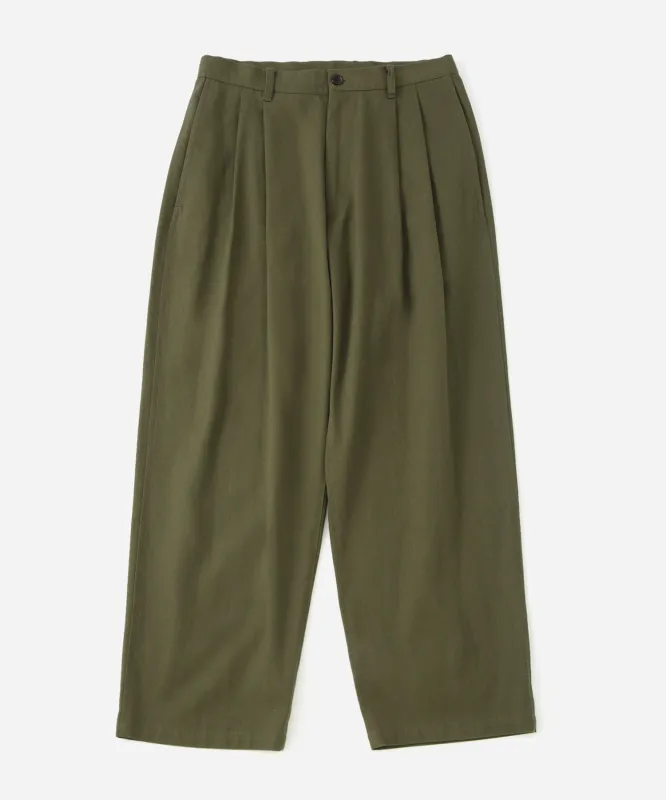 George Twill Wide Pant sold by Saturdays New York City