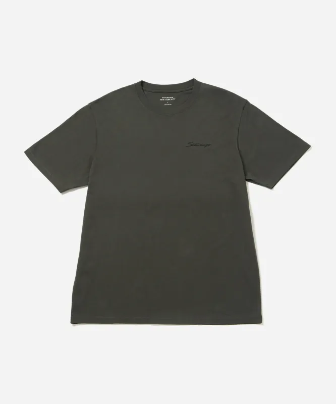 Script Embroidered SS Tee sold by Saturdays New York City