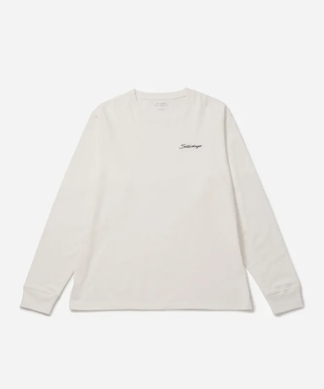 Script Embroidered LS Tee sold by Saturdays New York City
