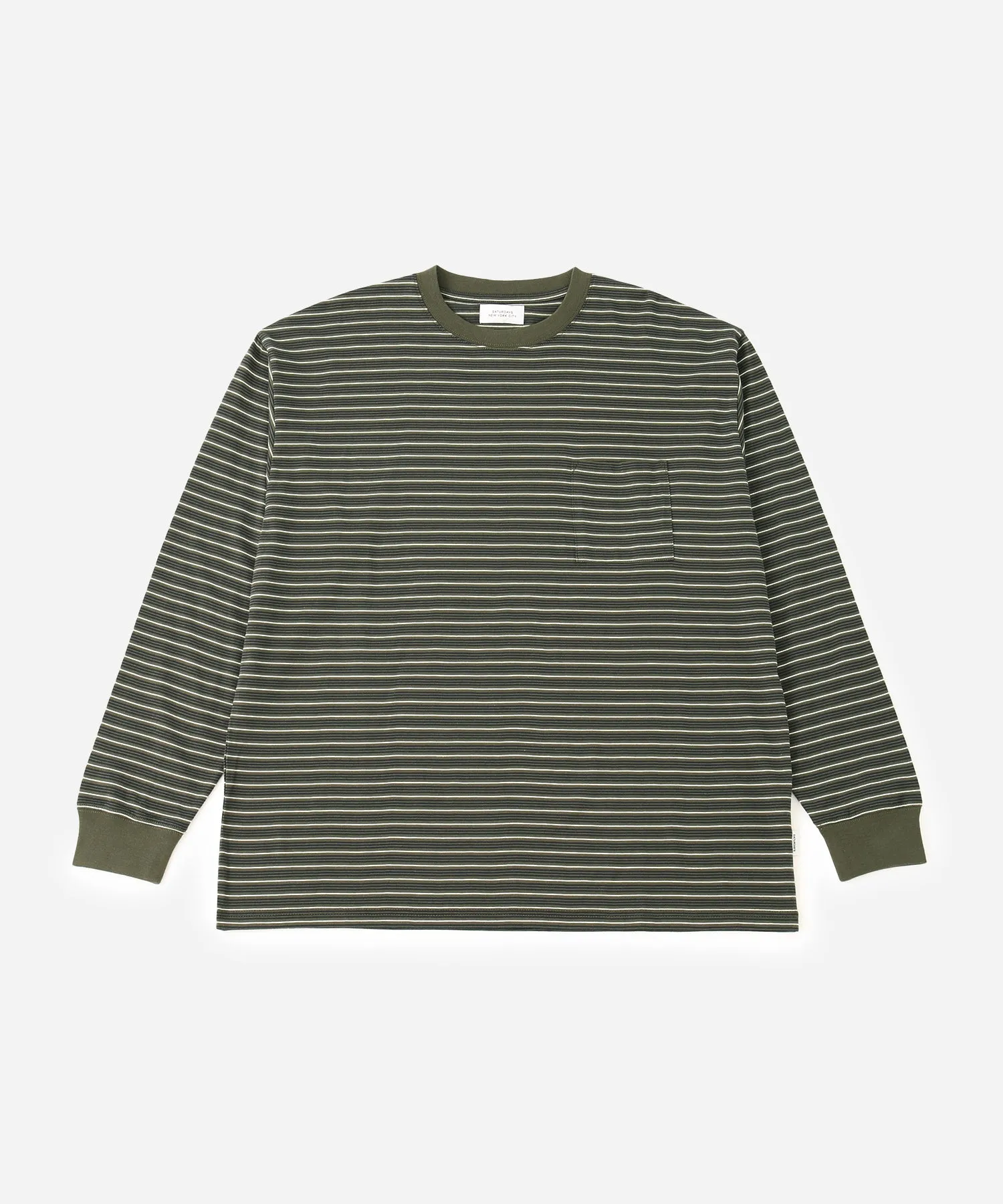 Multi Border Relaxed LS Tee sold by Saturdays New York City