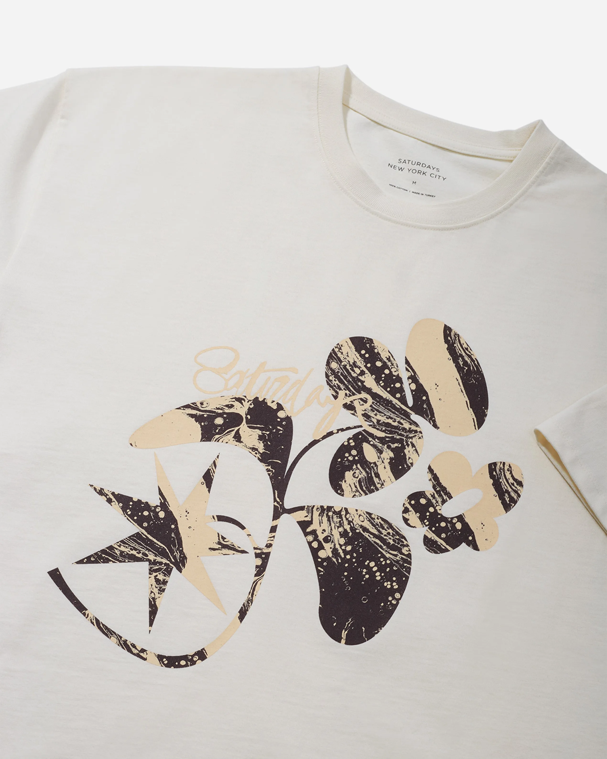 Marbled Leaf Relaxed Short Sleeve Tee sold by Saturdays New York City product image thumbnail 4