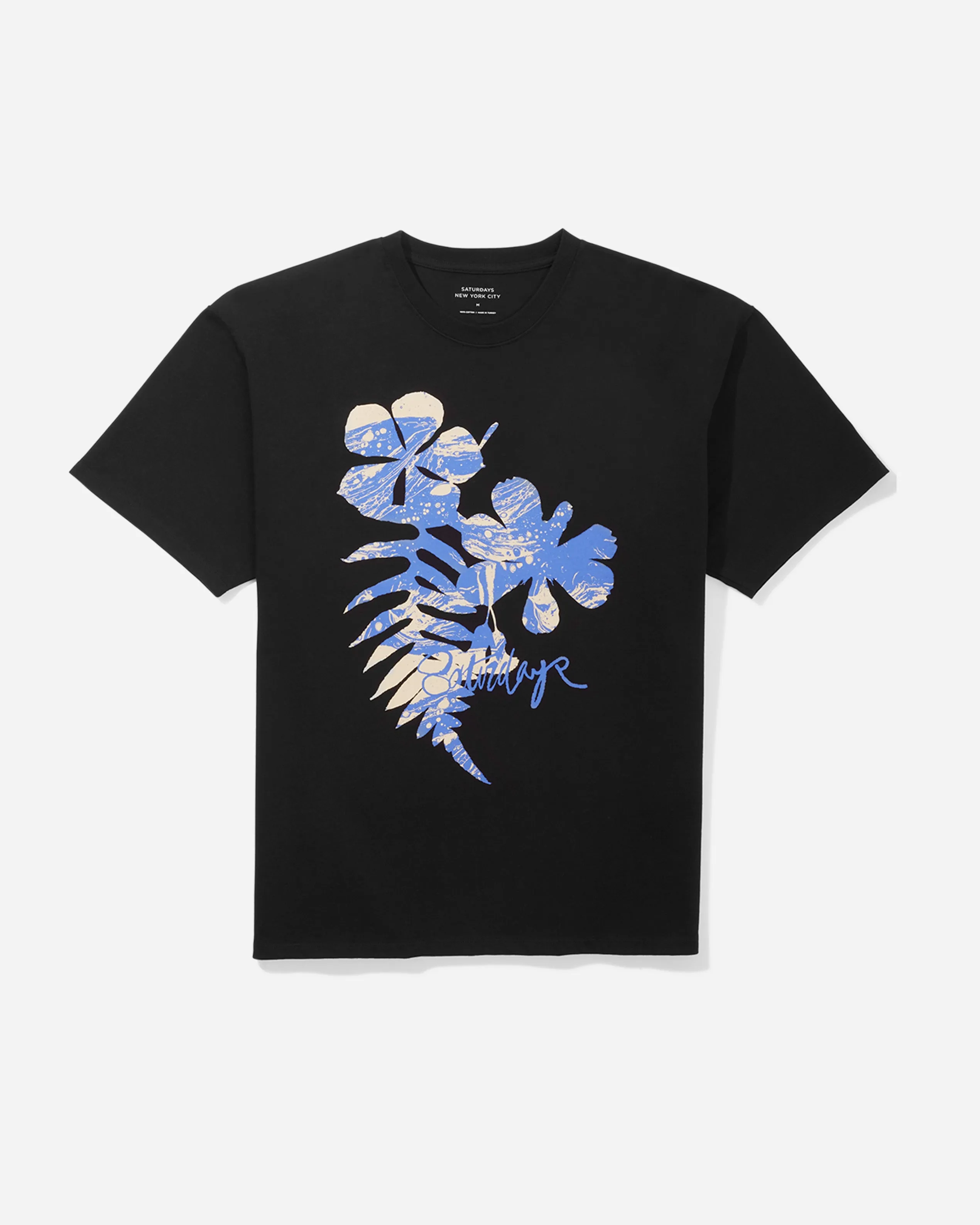 Marbled Leaf Relaxed Short Sleeve Tee sold by Saturdays New York City