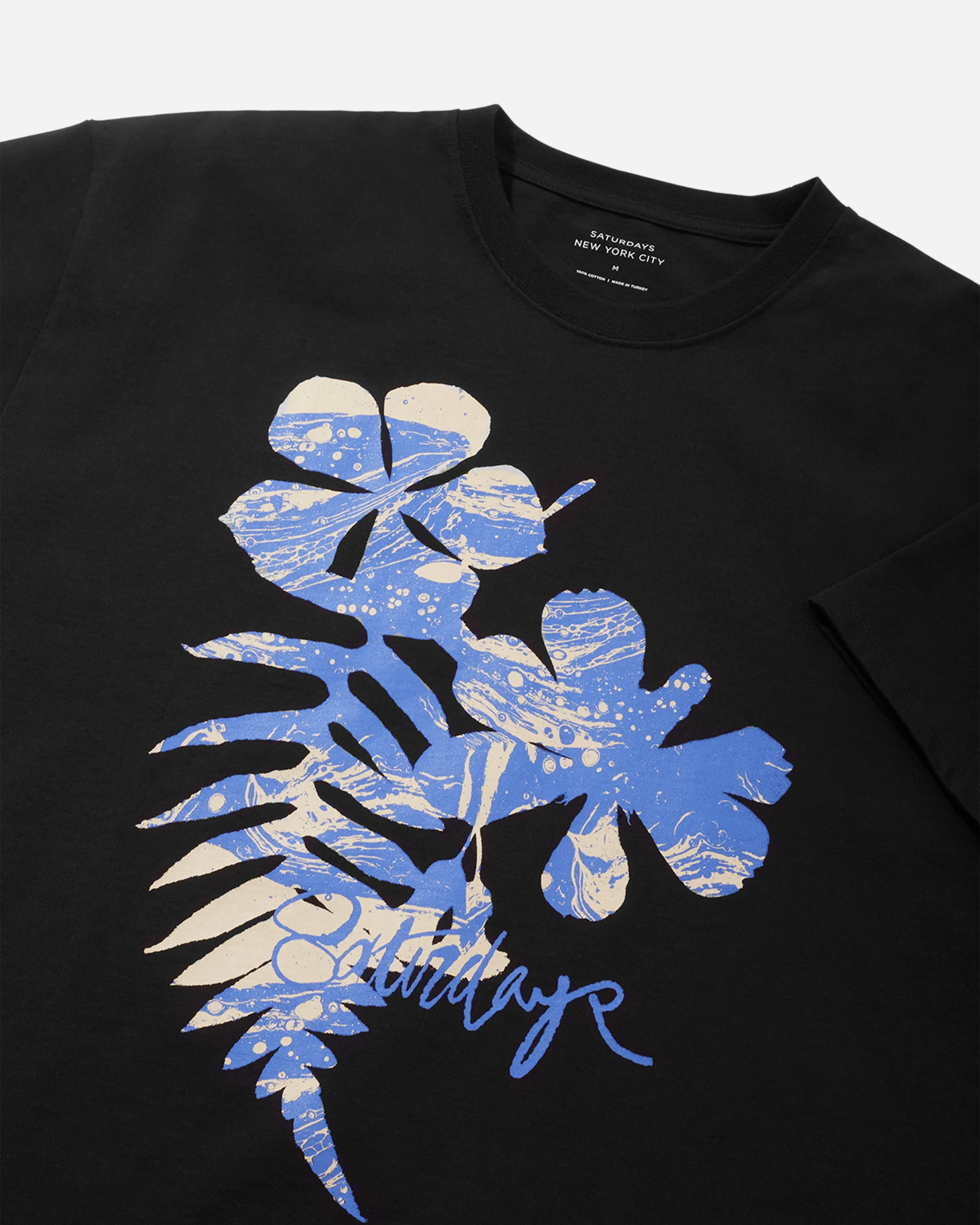 Marbled Leaf Relaxed Short Sleeve Tee sold by Saturdays New York City product image thumbnail 2