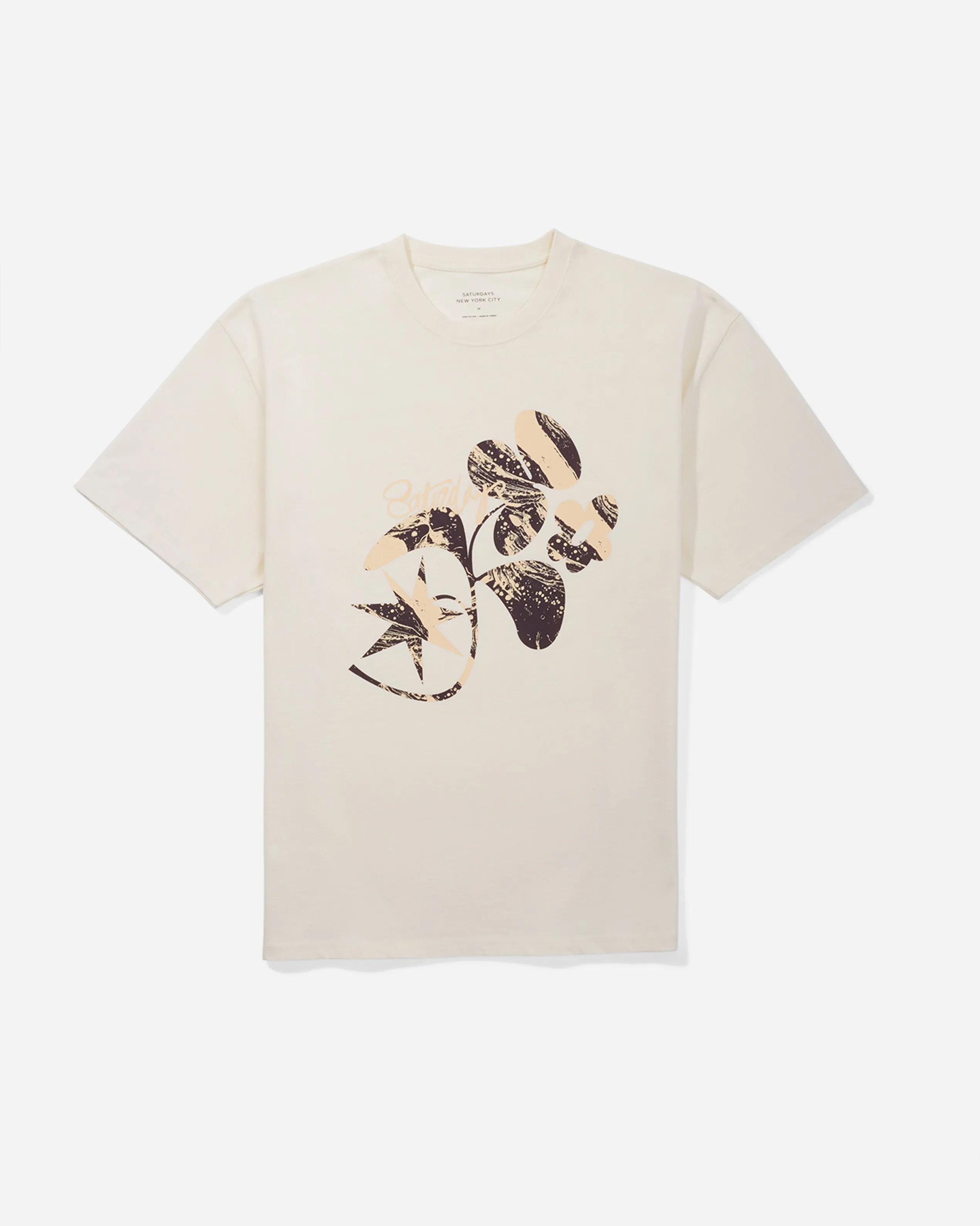 Marbled Leaf Relaxed Short Sleeve Tee sold by Saturdays New York City product image thumbnail 3