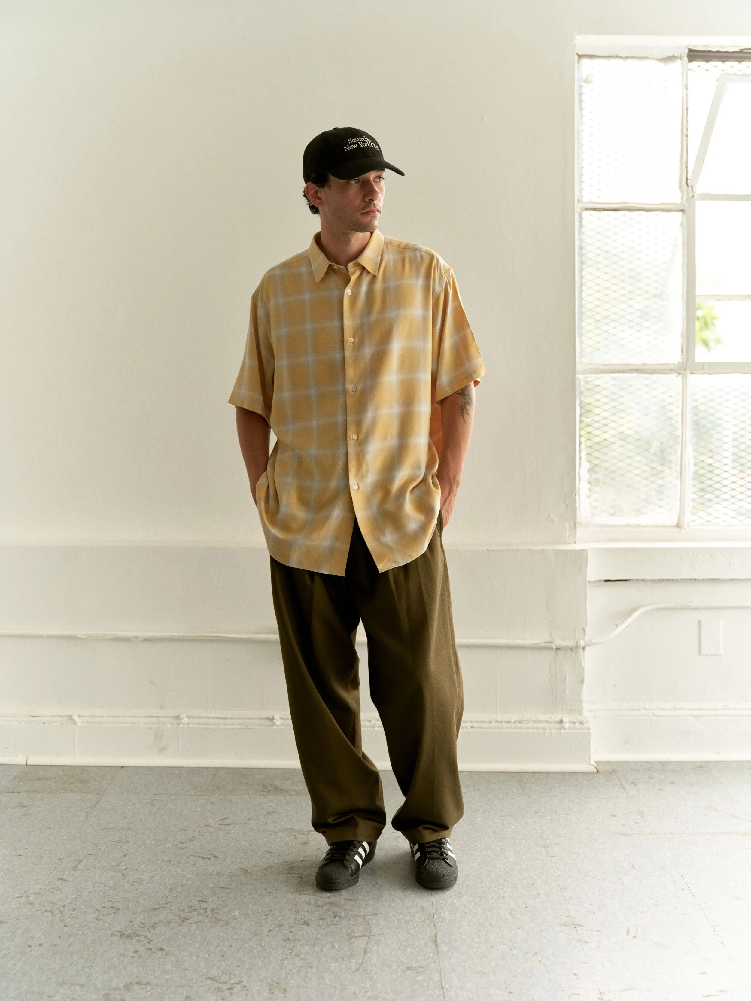 Bruce Checked SS Shirt sold by Saturdays New York City