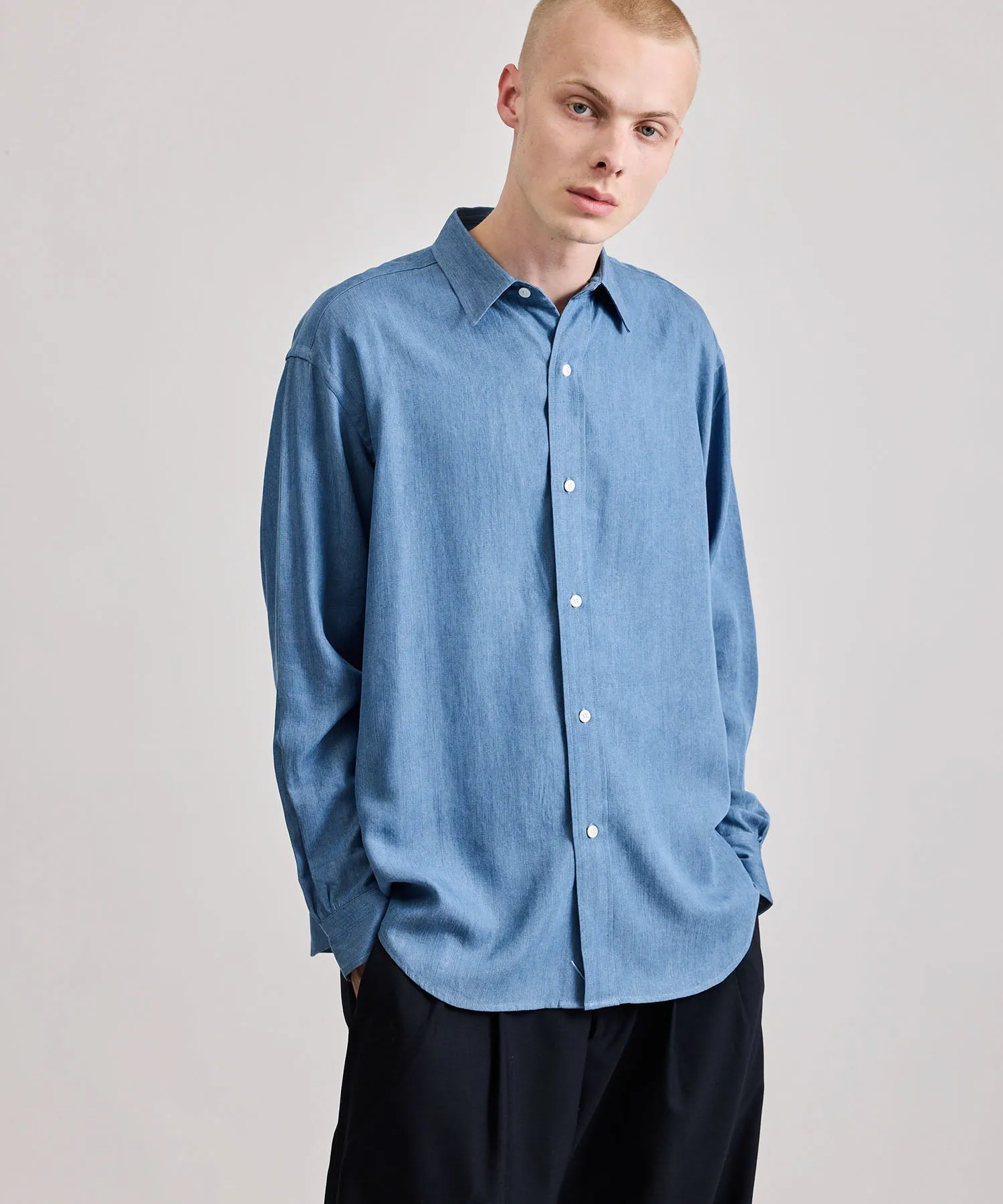 Luis Chambray LS Shirt sold by Saturdays New York City product image thumbnail 3