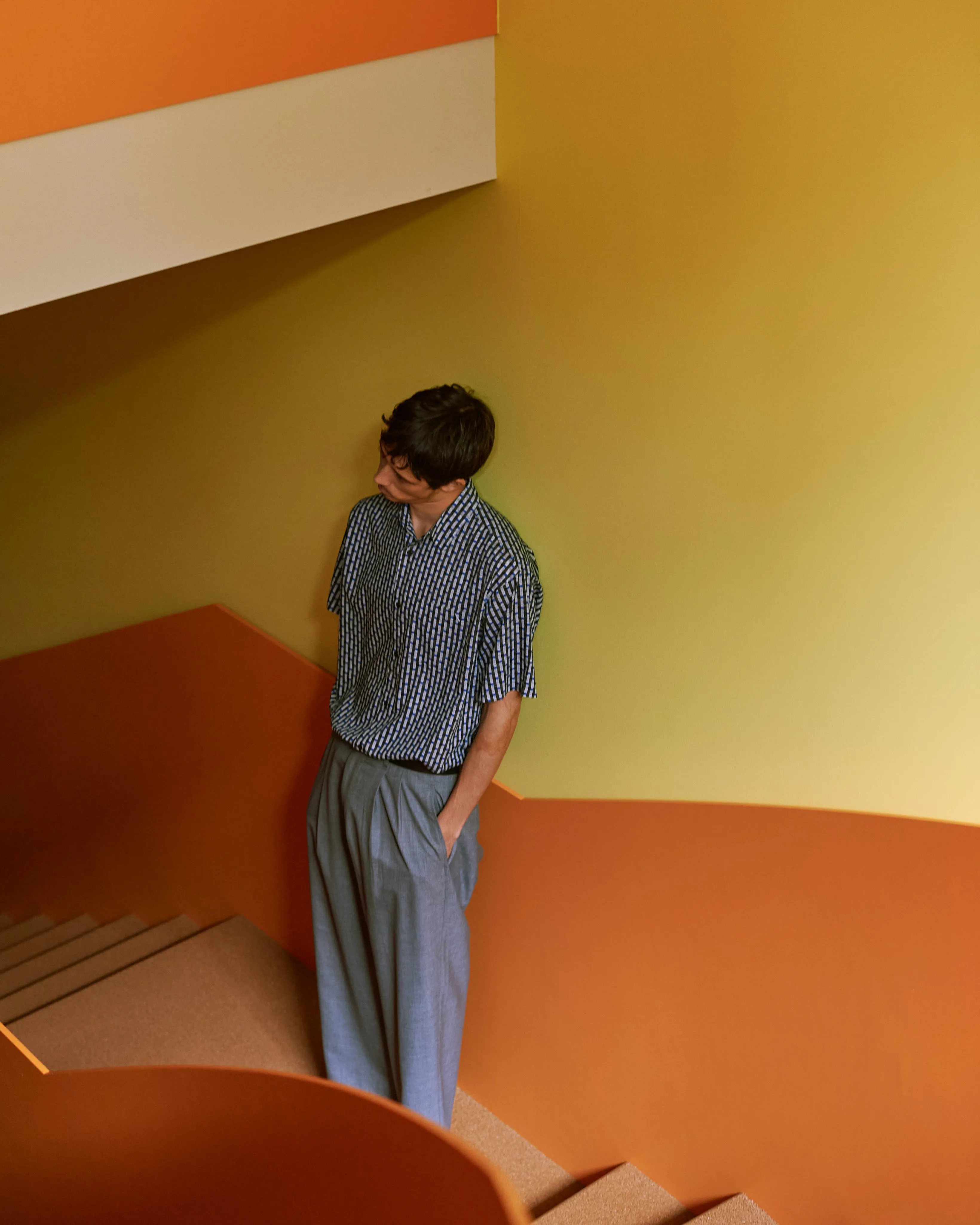 Bruce Broken Stripe SS Shirt sold by Saturdays New York City