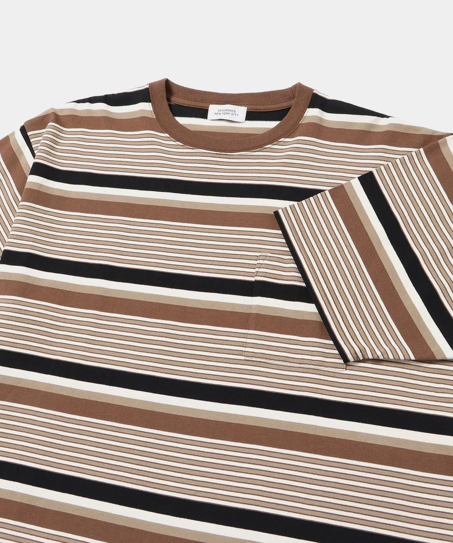 Border Stripe Relaxed SS Tee sold by Saturdays New York City product image thumbnail 4
