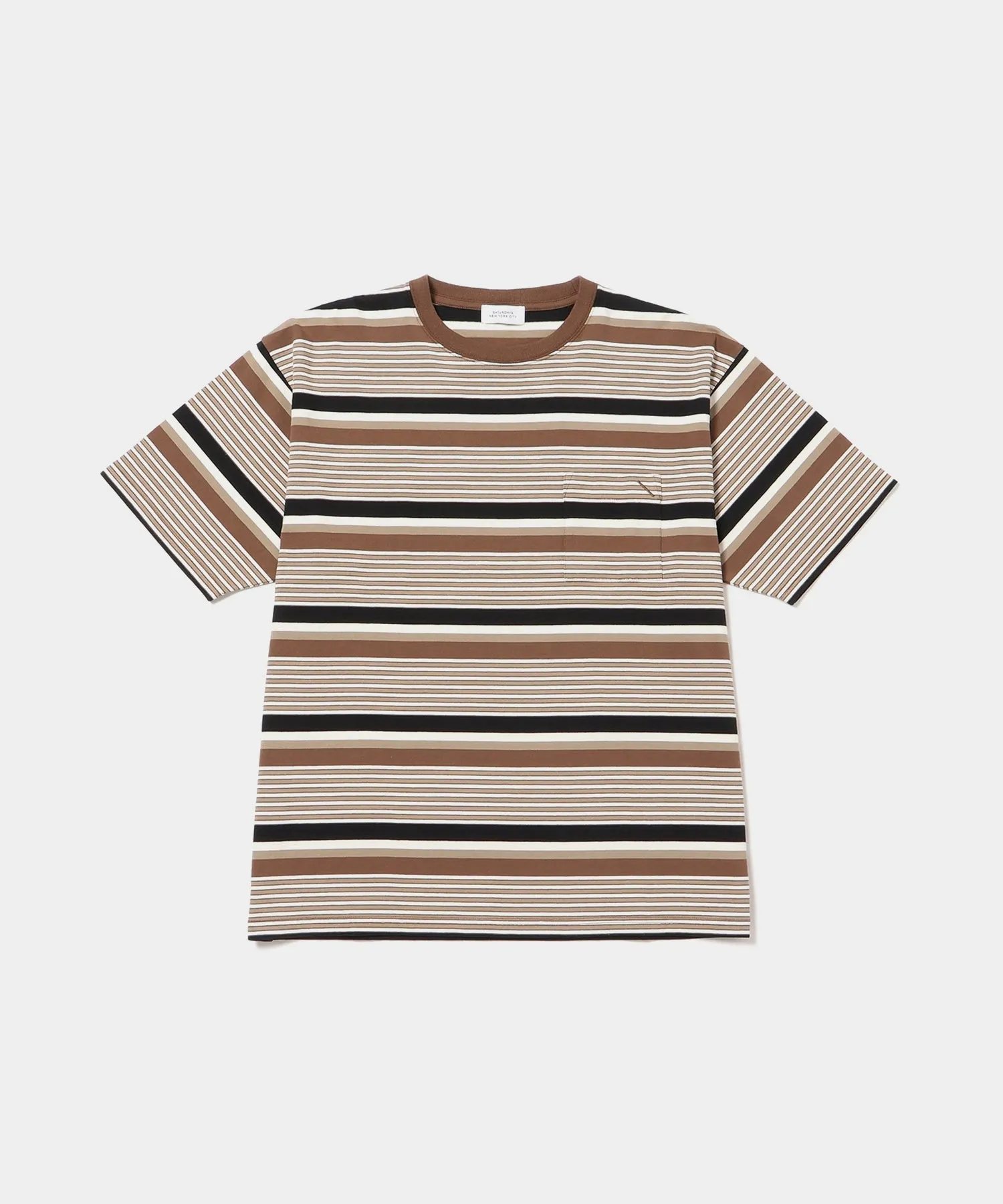 Border Stripe Relaxed SS Tee sold by Saturdays New York City