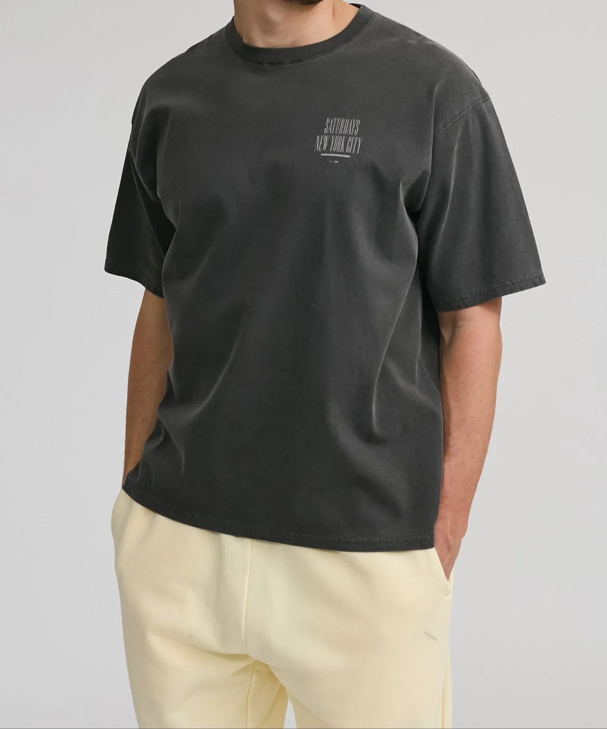 Slash Pigment Dyed Relaxed SS Tee sold by Saturdays New York City product image thumbnail 2