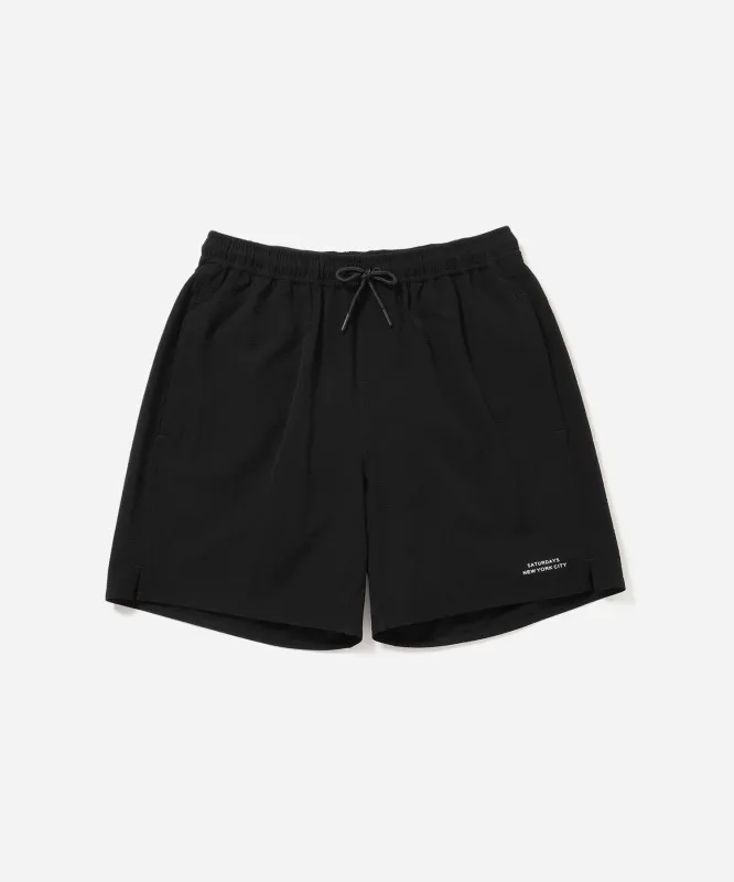 Timothy Seersucker Stripe Swim Short sold by Saturdays New York City
