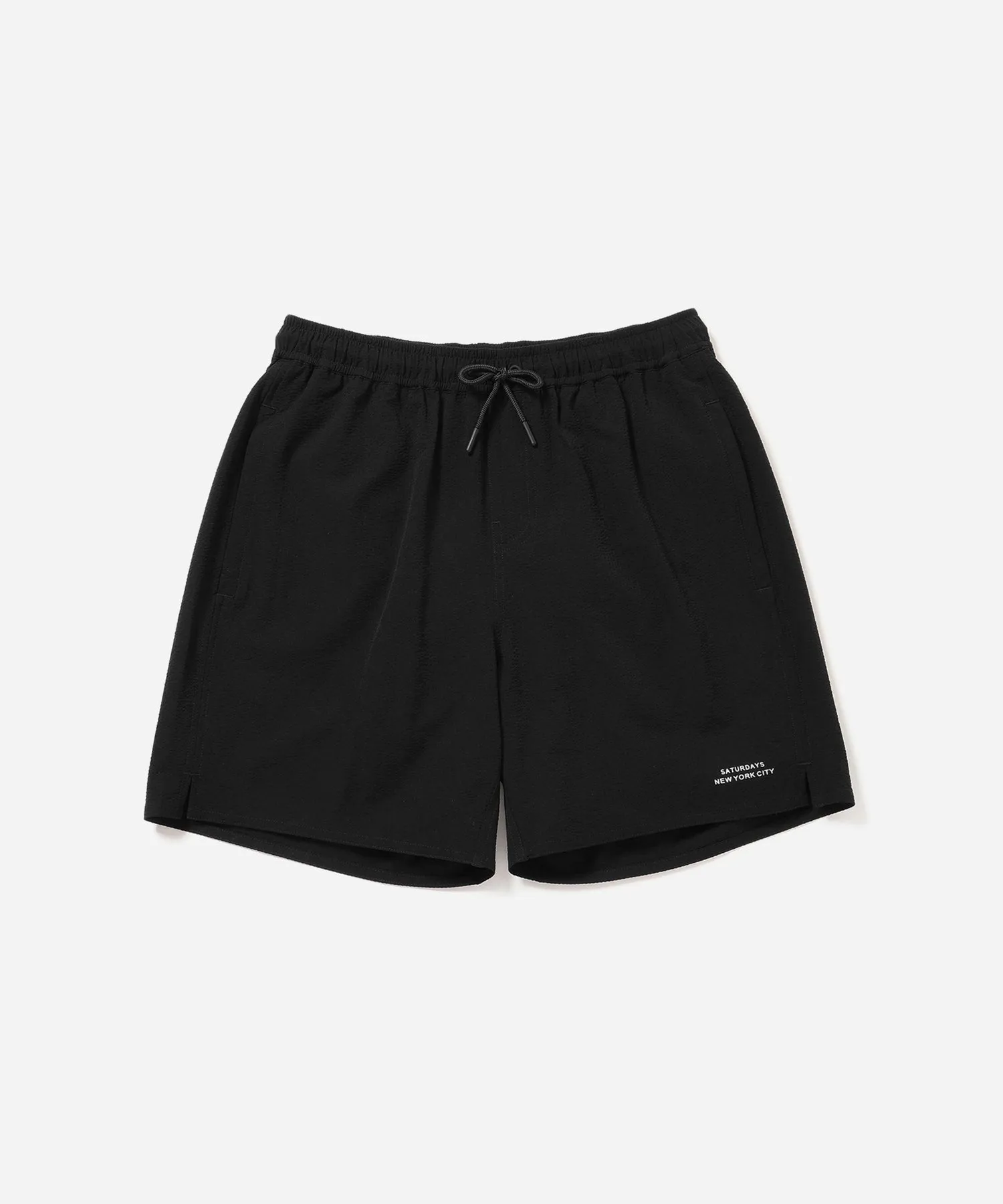Timothy Seersucker Stripe Swim Short sold by Saturdays New York City