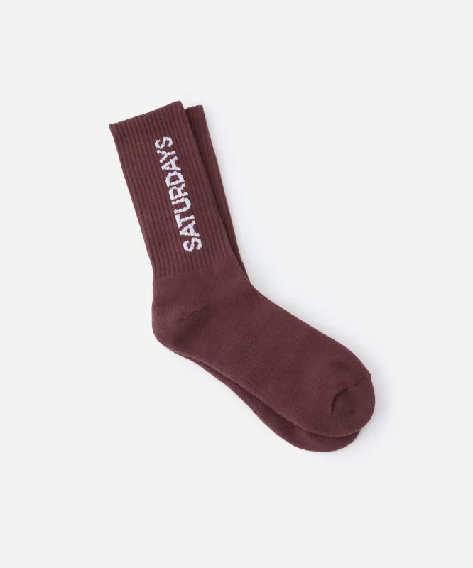 Logo Sock sold by Saturdays New York City