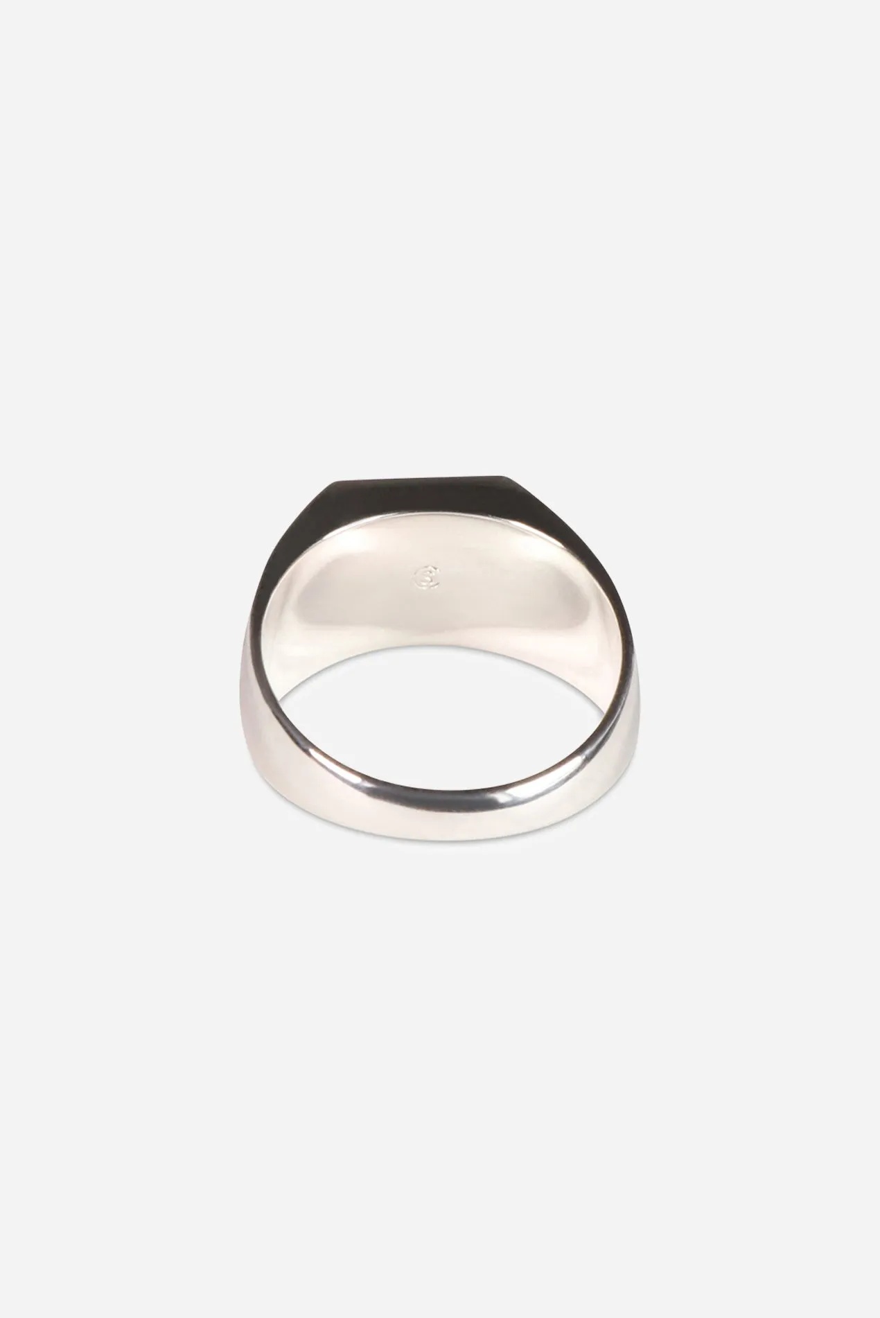 Diamond Signet Ring 925 Sterling Silver sold by Saturdays New York City product image thumbnail 3