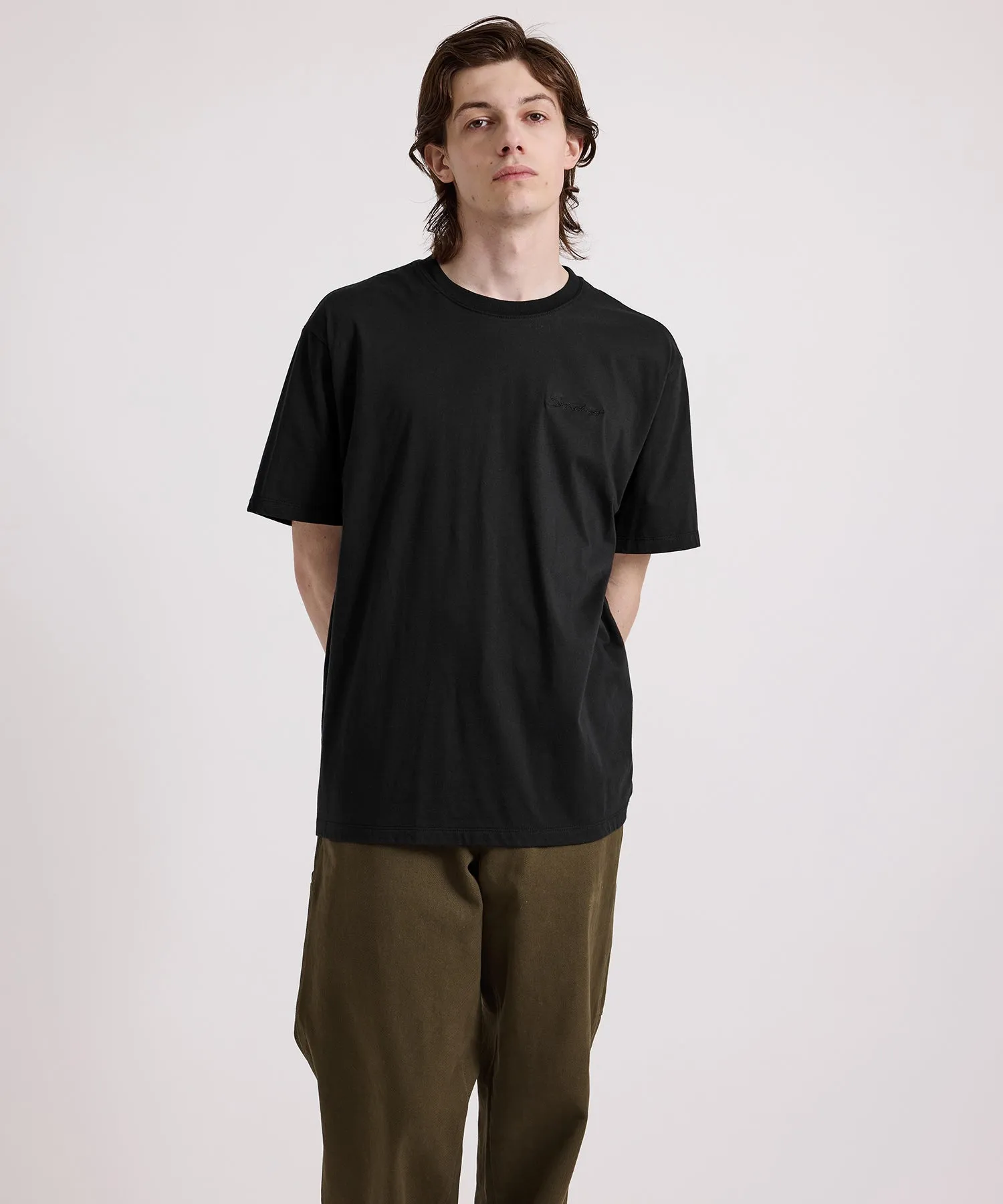 Script Embroidered Short Sleeve Tee sold by Saturdays New York City product image thumbnail 2
