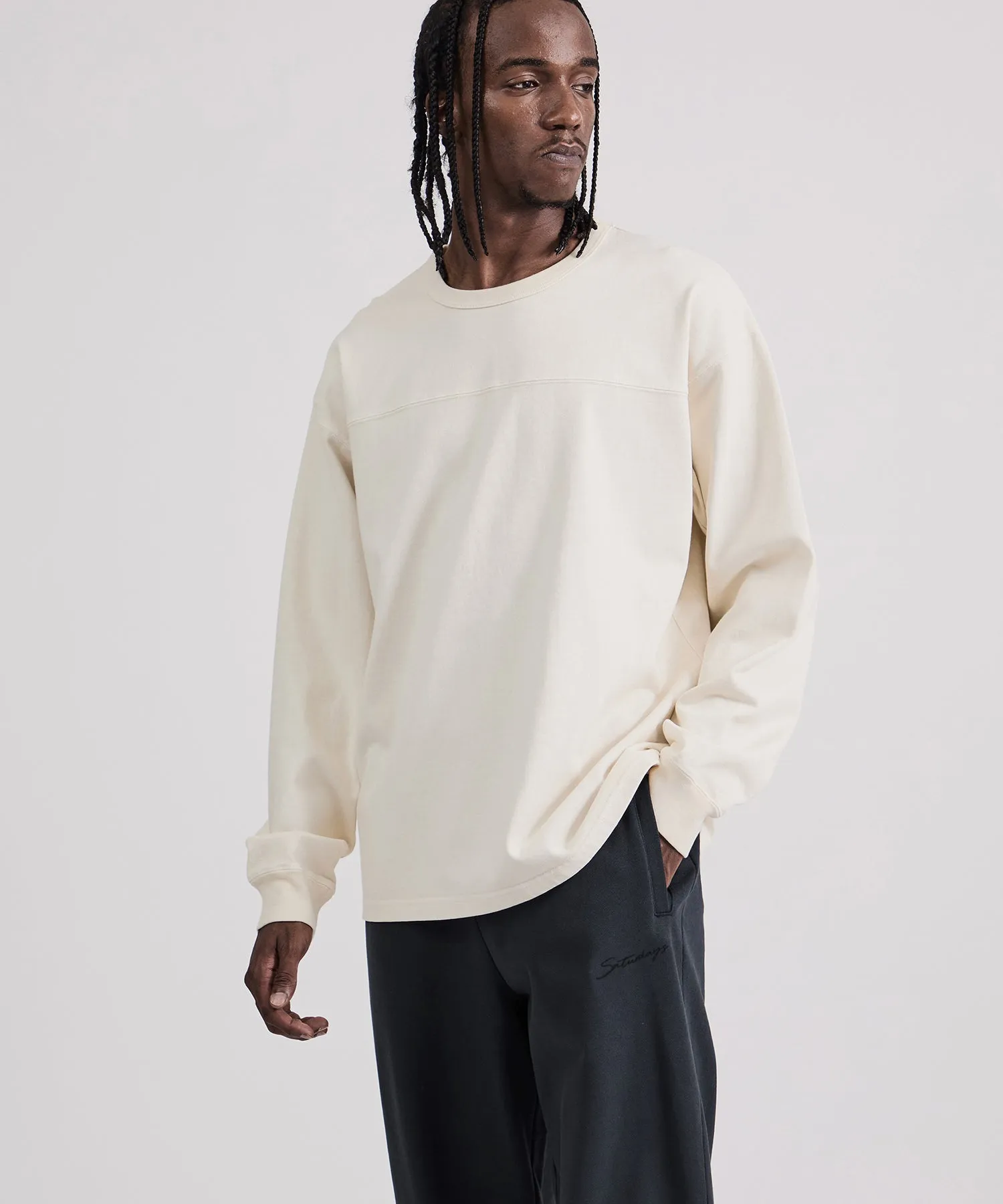 Varsity Relaxed Long Sleeve Tee sold by Saturdays New York City product image thumbnail 2