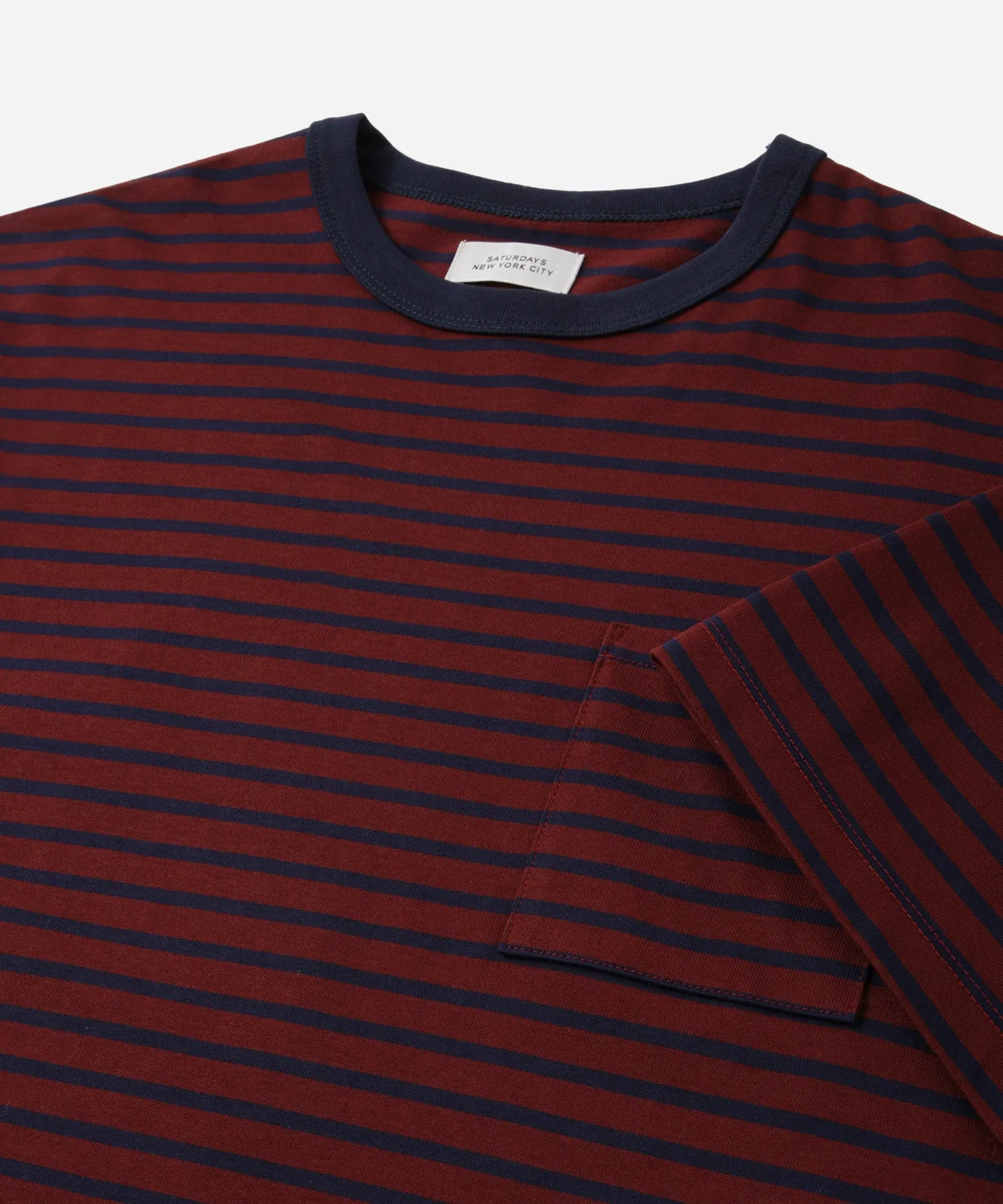 Striped Ringer Relaxed Short Sleeve Tee sold by Saturdays New York City product image thumbnail 4