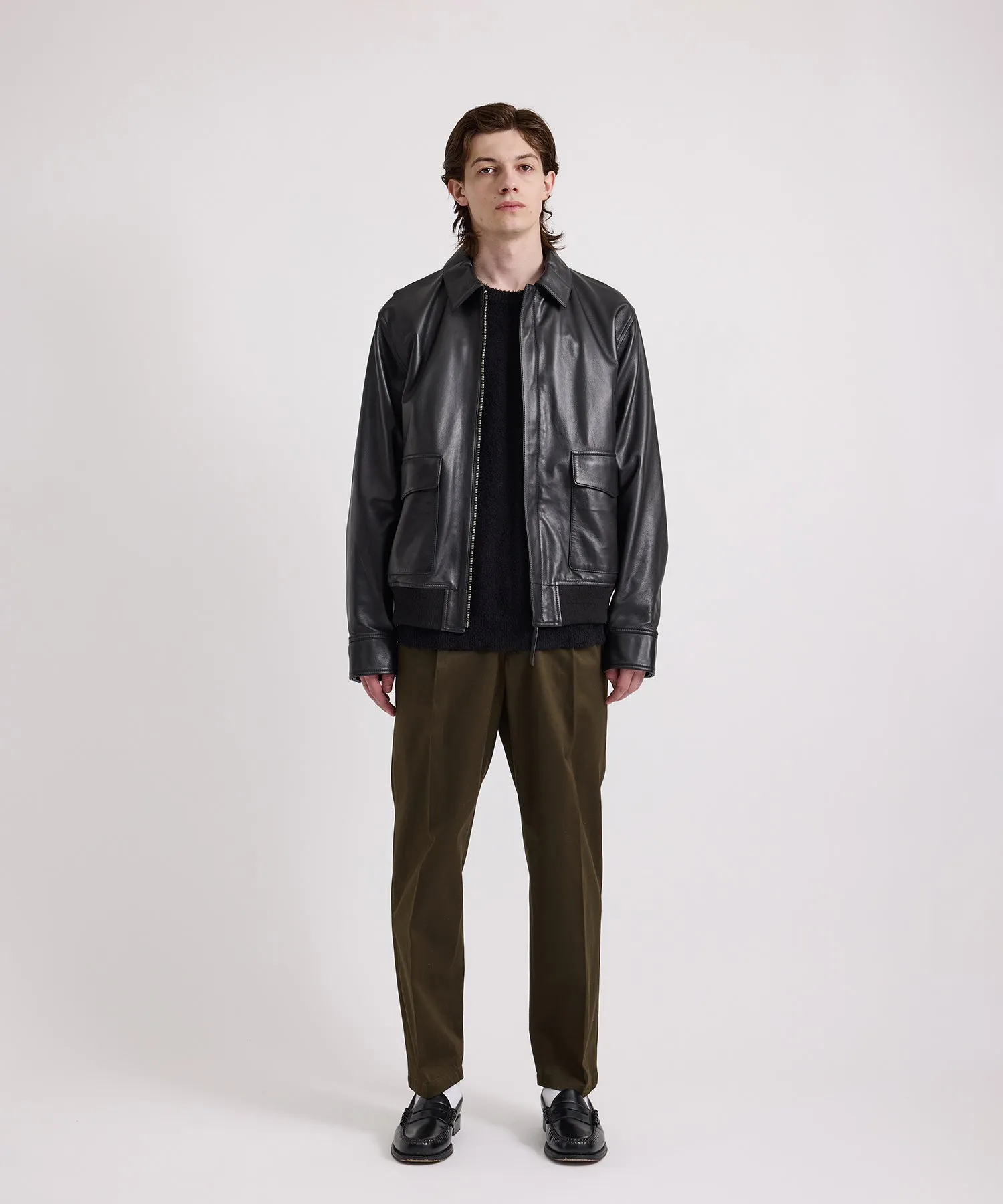 Tunstall Vintage Leather Jacket sold by Saturdays New York City product image thumbnail 4