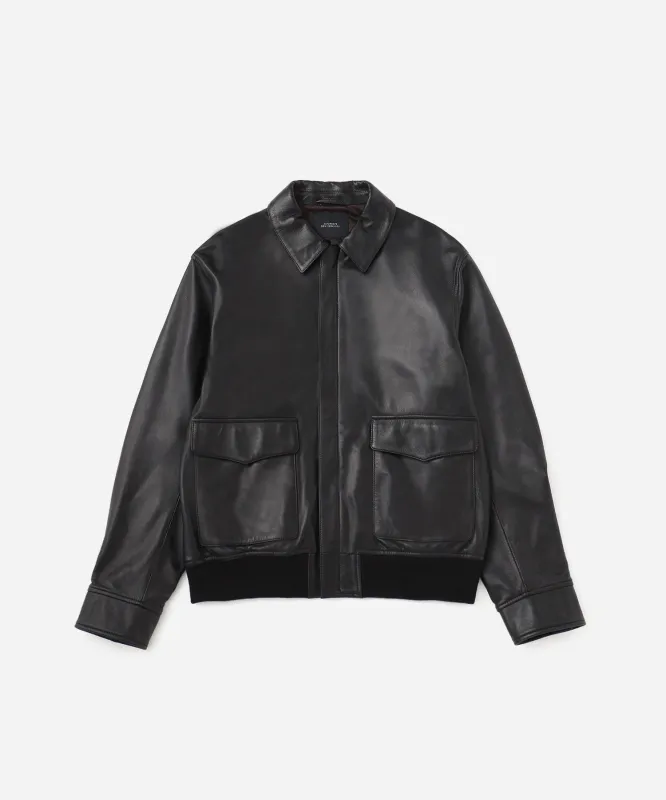 Tunstall Vintage Leather Jacket sold by Saturdays New York City