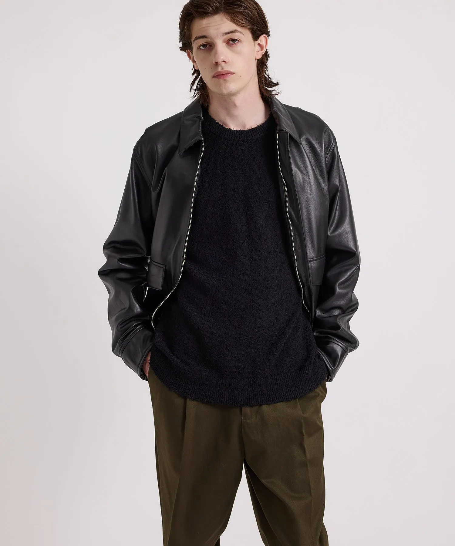 Tunstall Vintage Leather Jacket sold by Saturdays New York City product image thumbnail 3