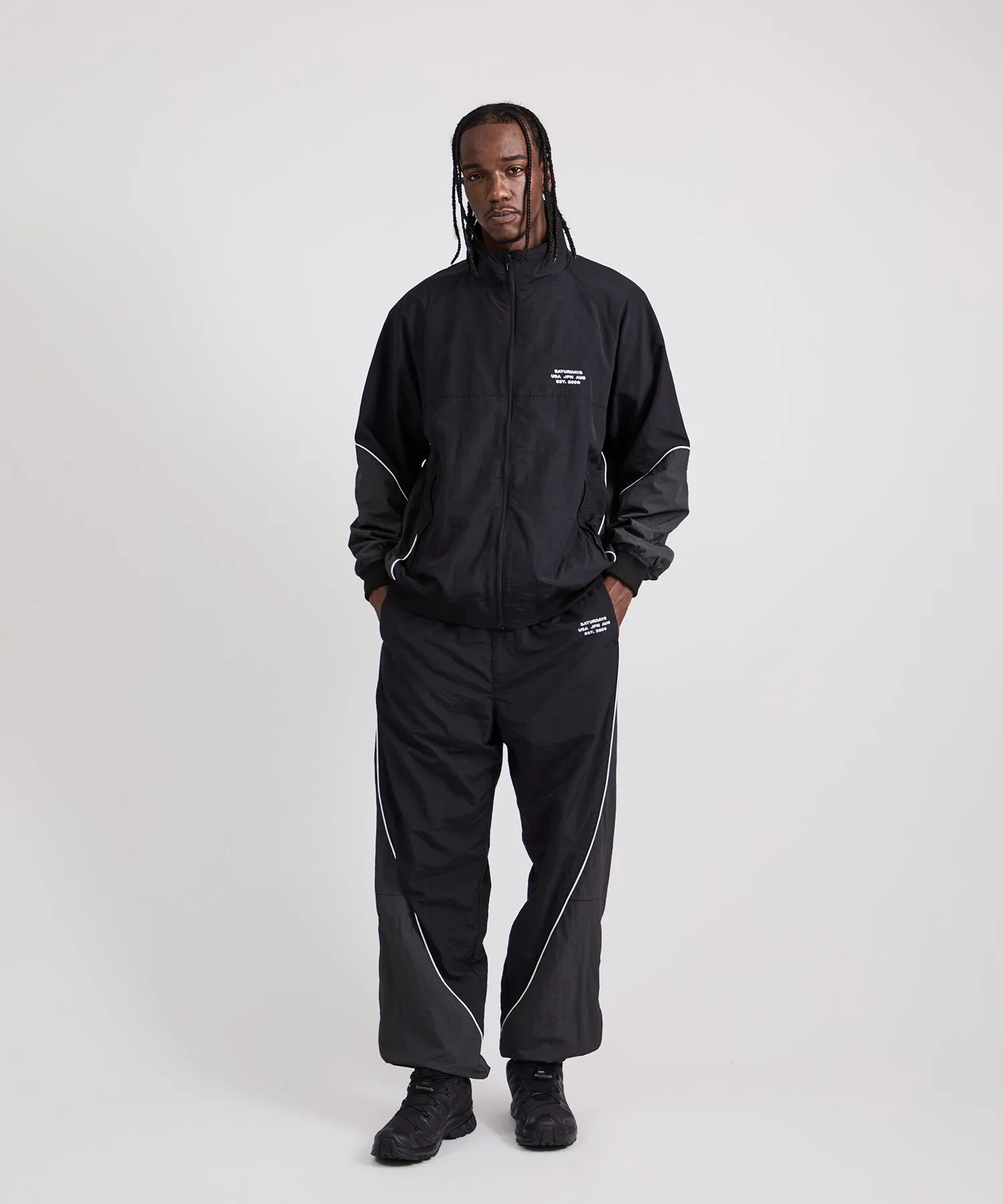 Everett Panelled Track Jacket sold by Saturdays New York City product image thumbnail 3