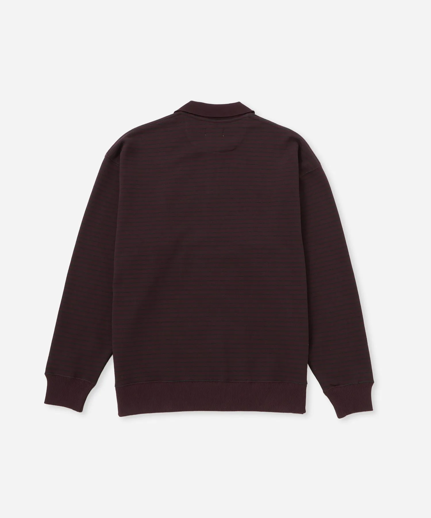 Ryo Stripe Half Zip Polo Sweatshirt sold by Saturdays New York City product image thumbnail 5