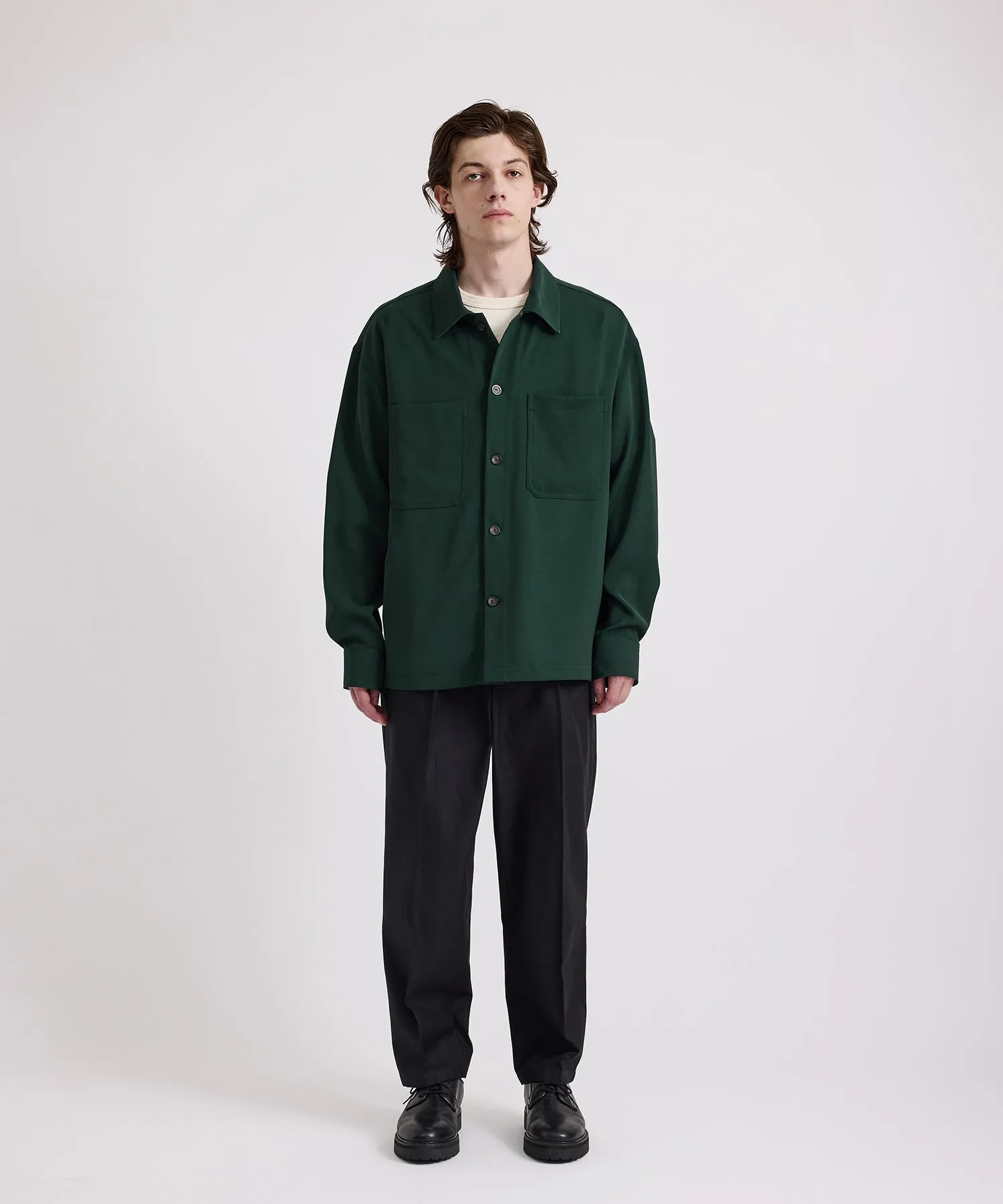 Driessen Crepe Overshirt sold by Saturdays New York City product image thumbnail 3